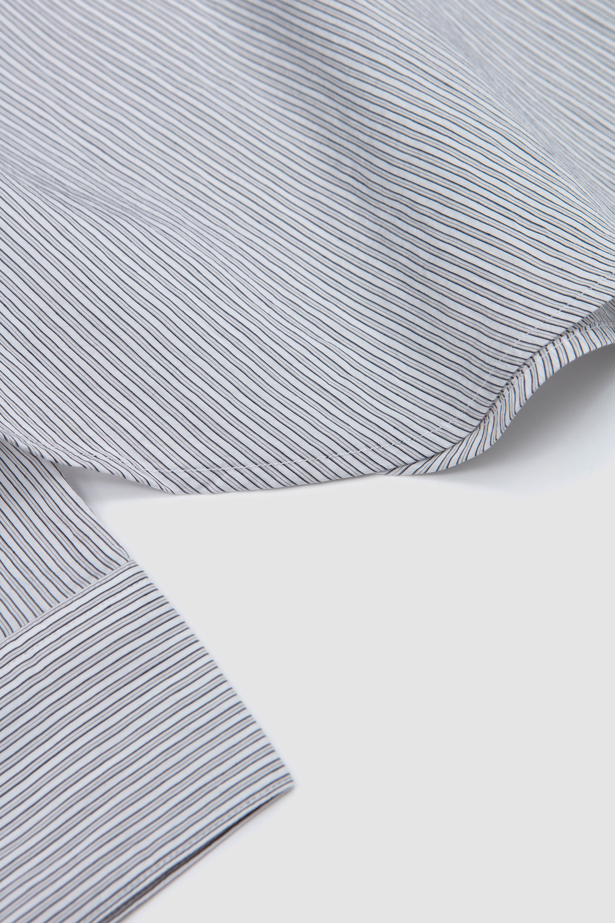 Salin Pocket Detail Shirt Chalk Stripe