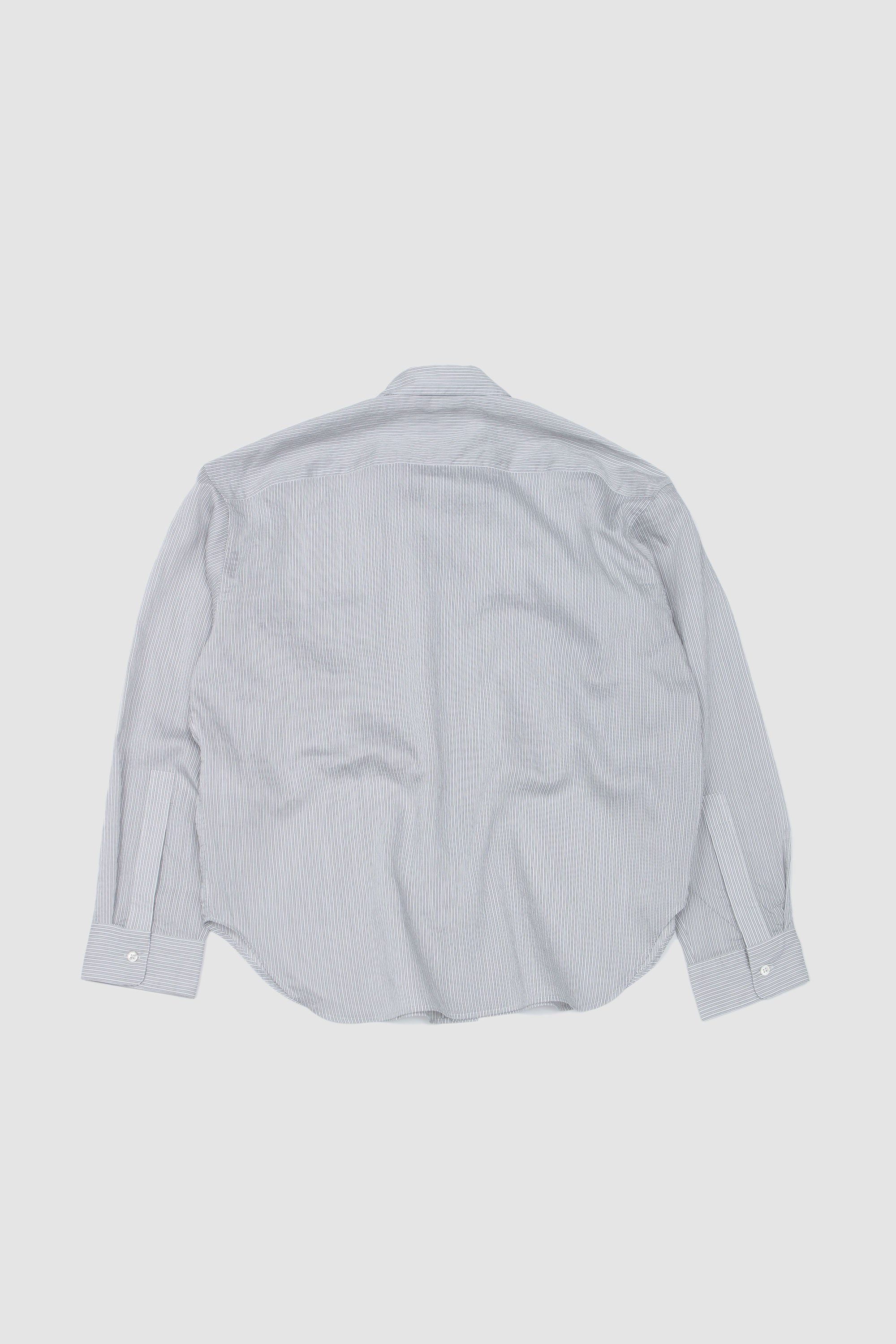 Salin Pocket Detail Shirt Chalk Stripe_7