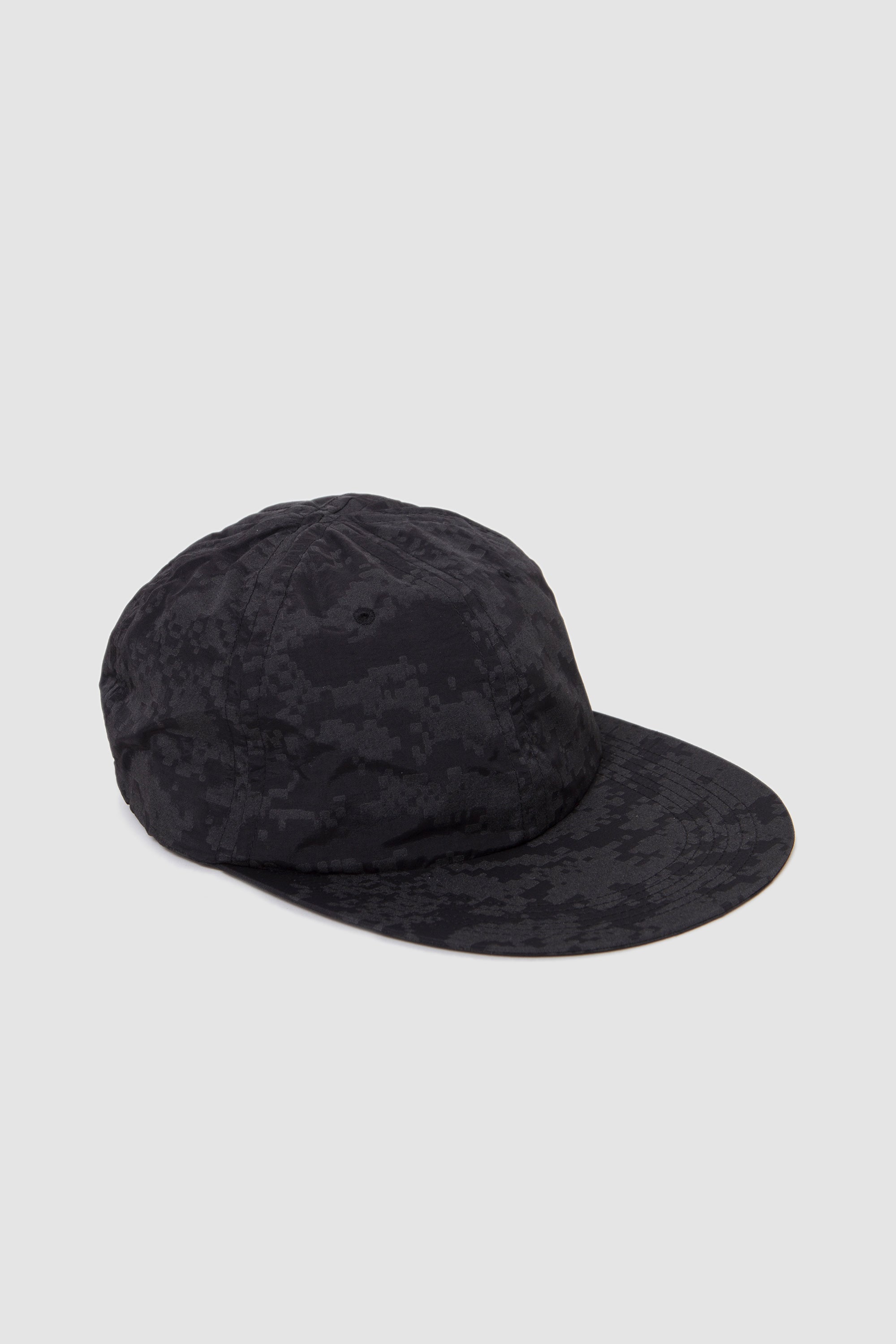 Long Brim 6Panel Cap Reflectar Camo Black_1