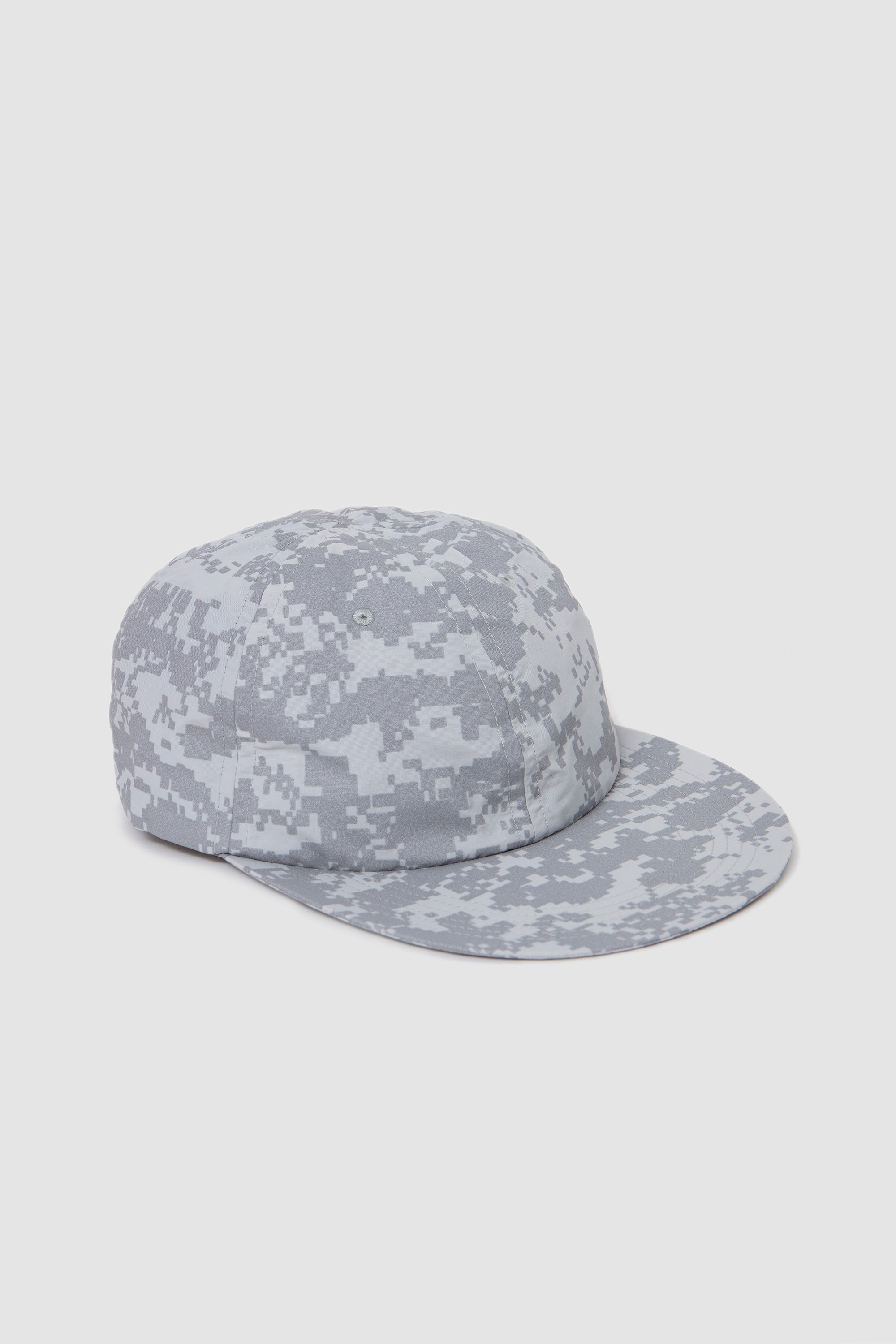 Long Brim 6Panel Cap Reflectar Camo Grey_1