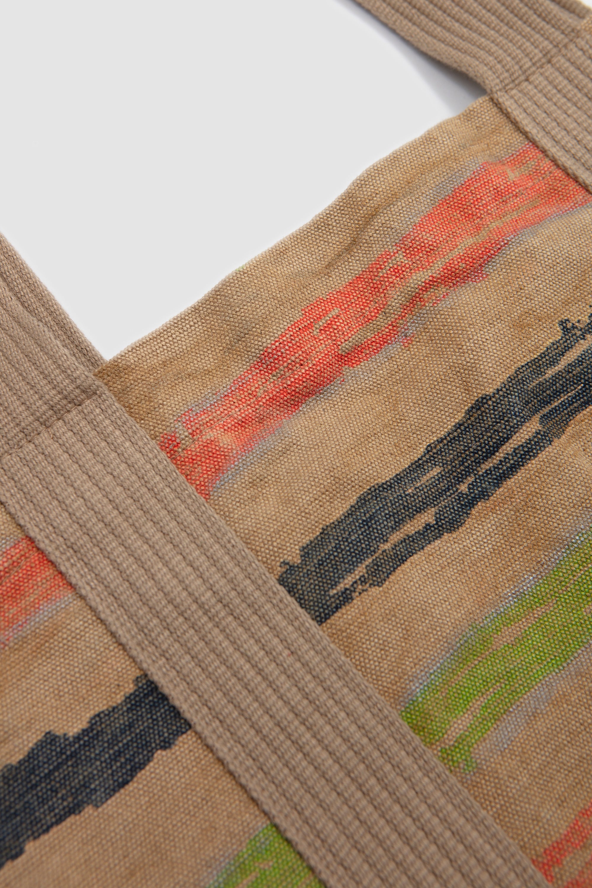 Nomad Canvas Tote Bag Beige / Border_2