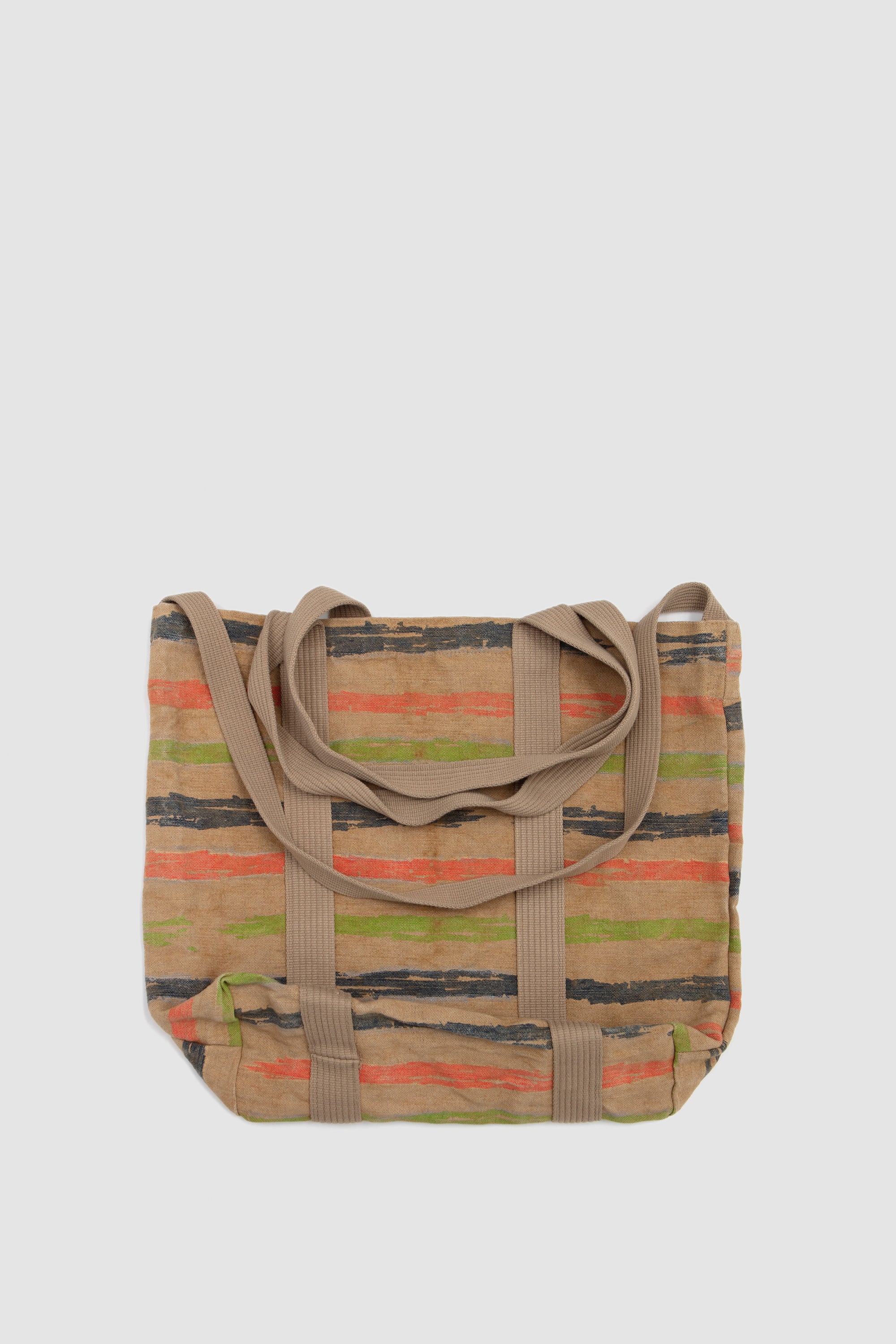 Nomad Canvas Tote Bag Beige / Border_4