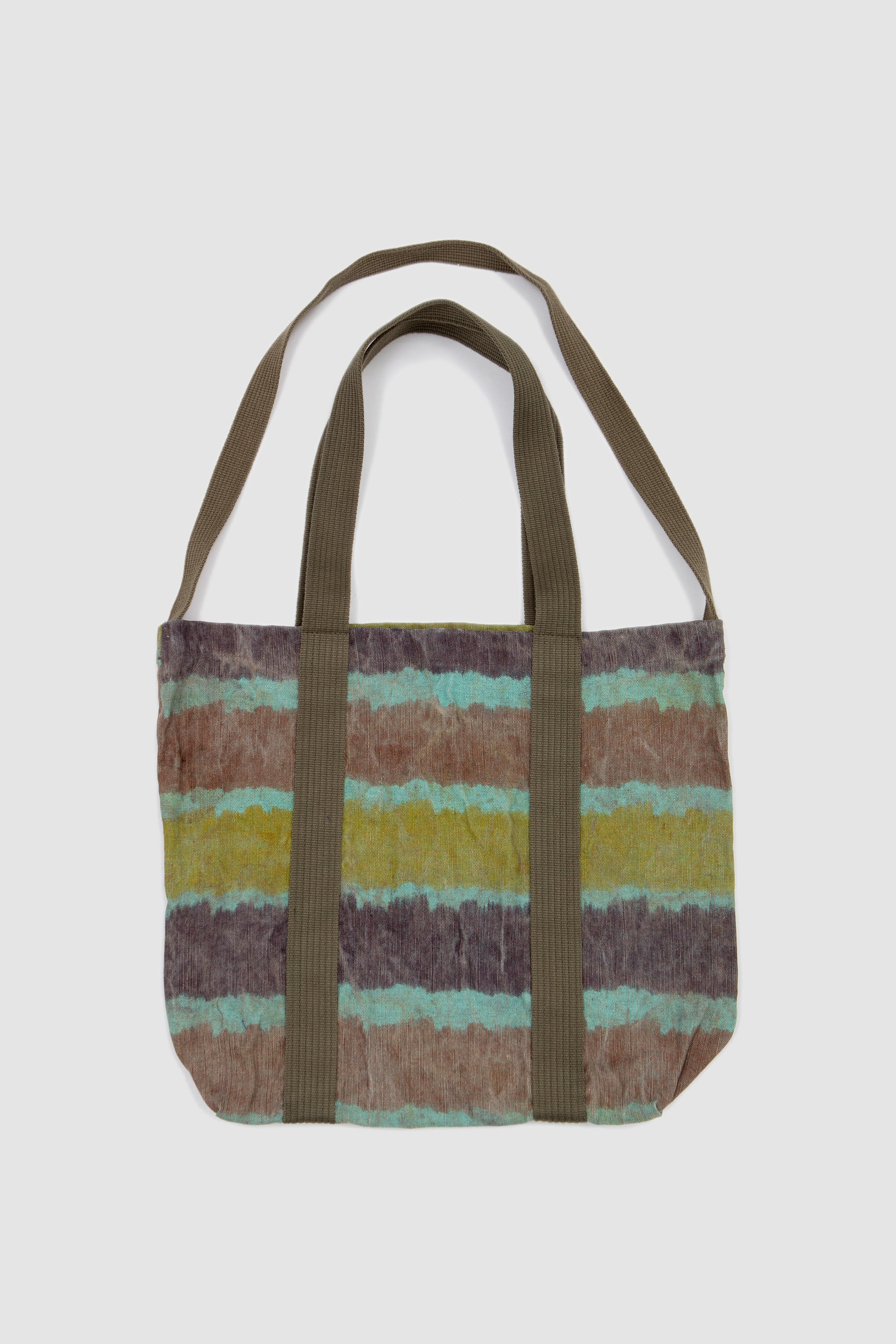 Nomad Canvas Tote Bag Olive / Border_1