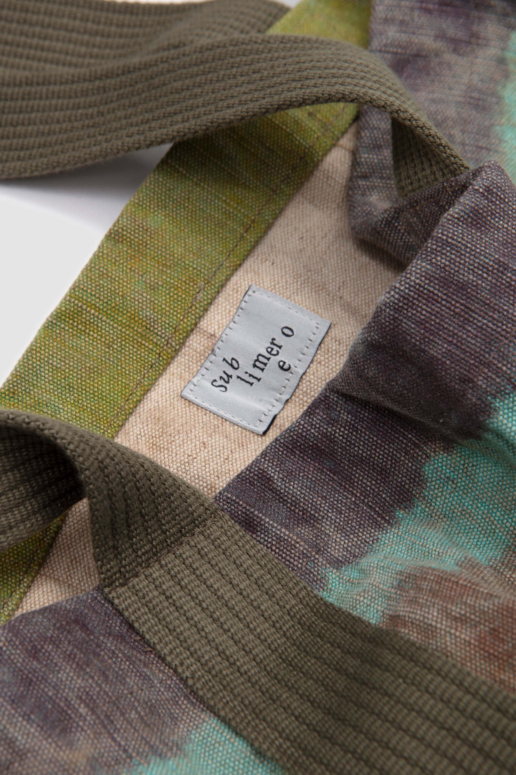 Nomad Canvas Tote Bag Olive / Border_2