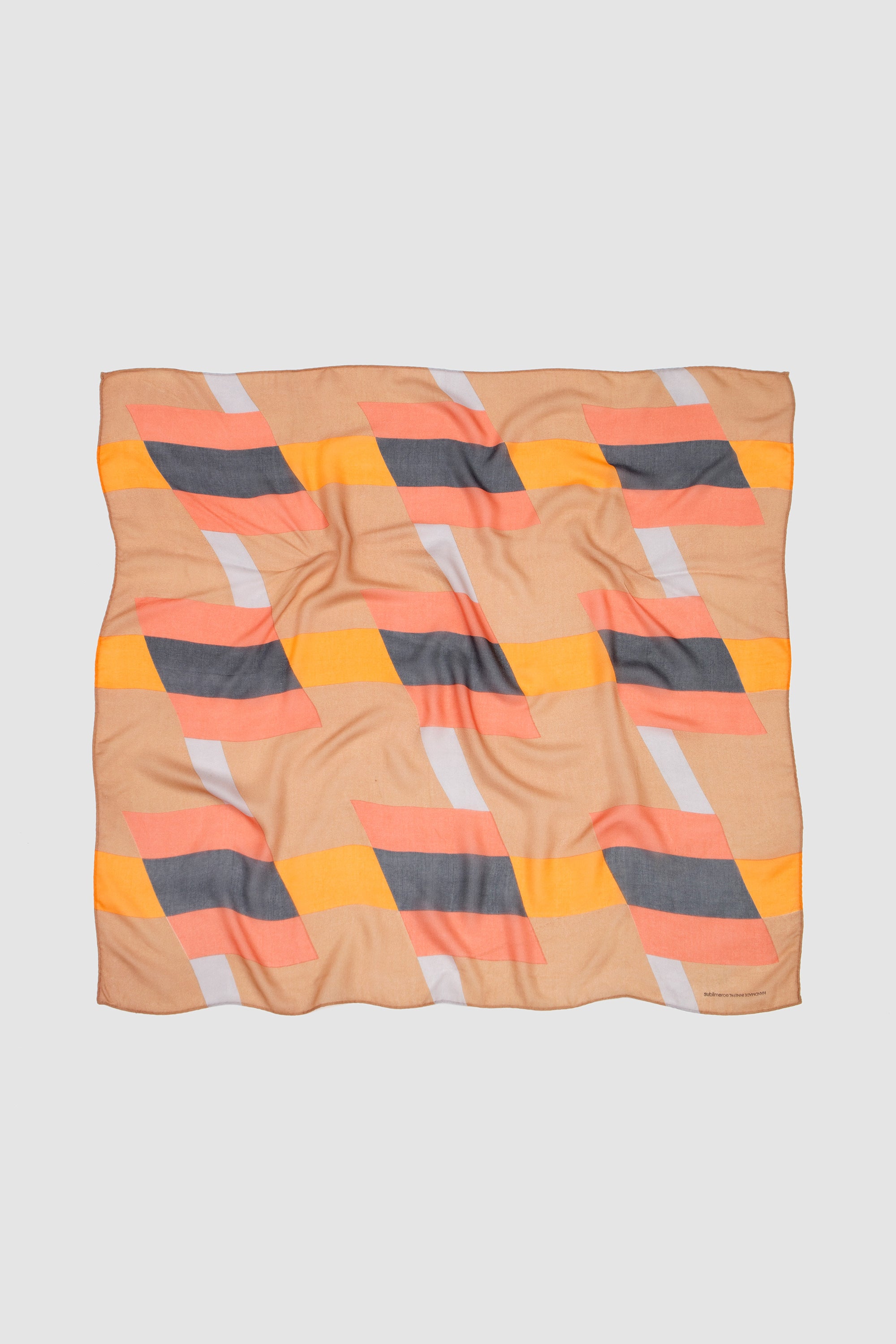 Pattern Big Scarf F-Type