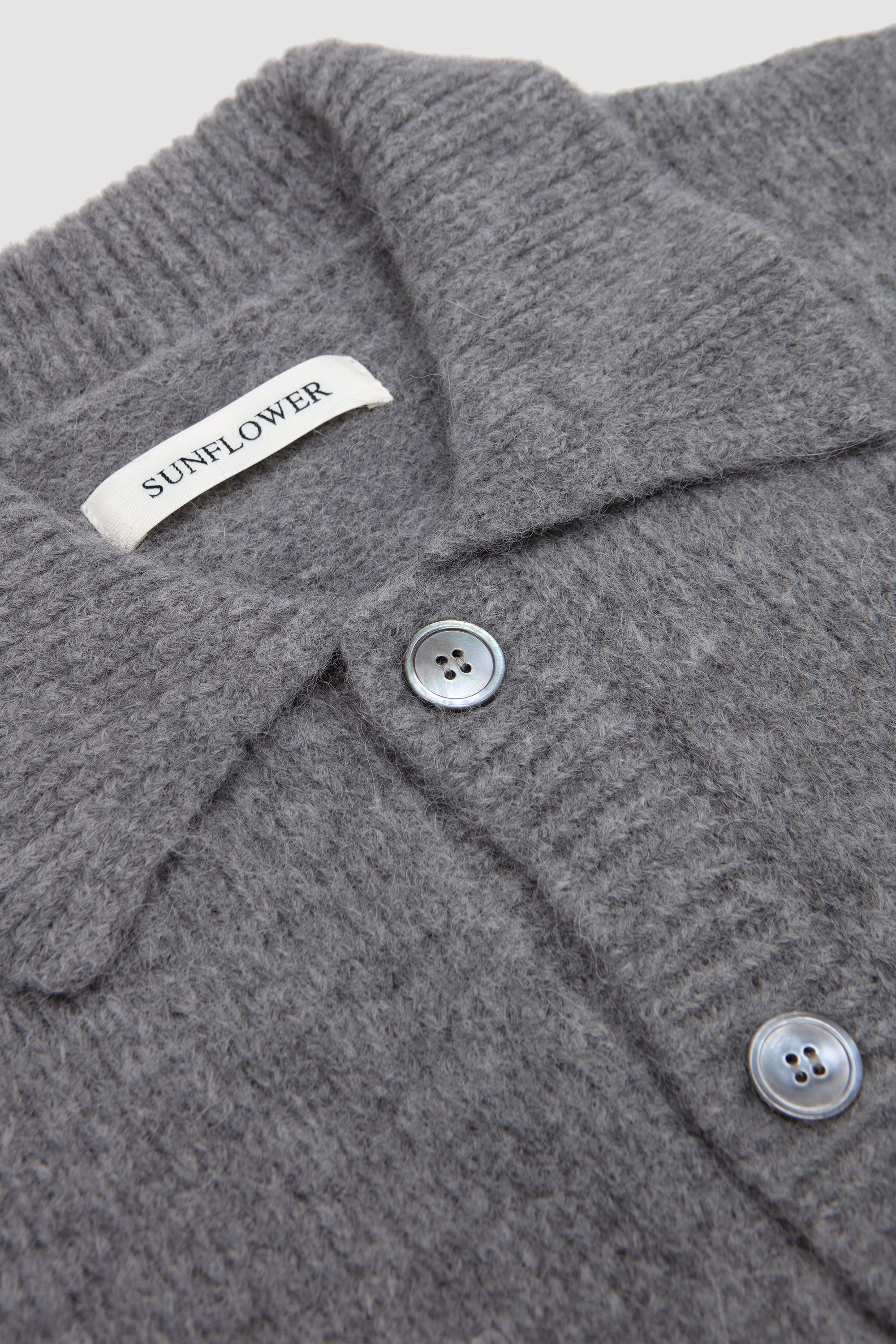 Alpaca Cardigan Grey Melange_2