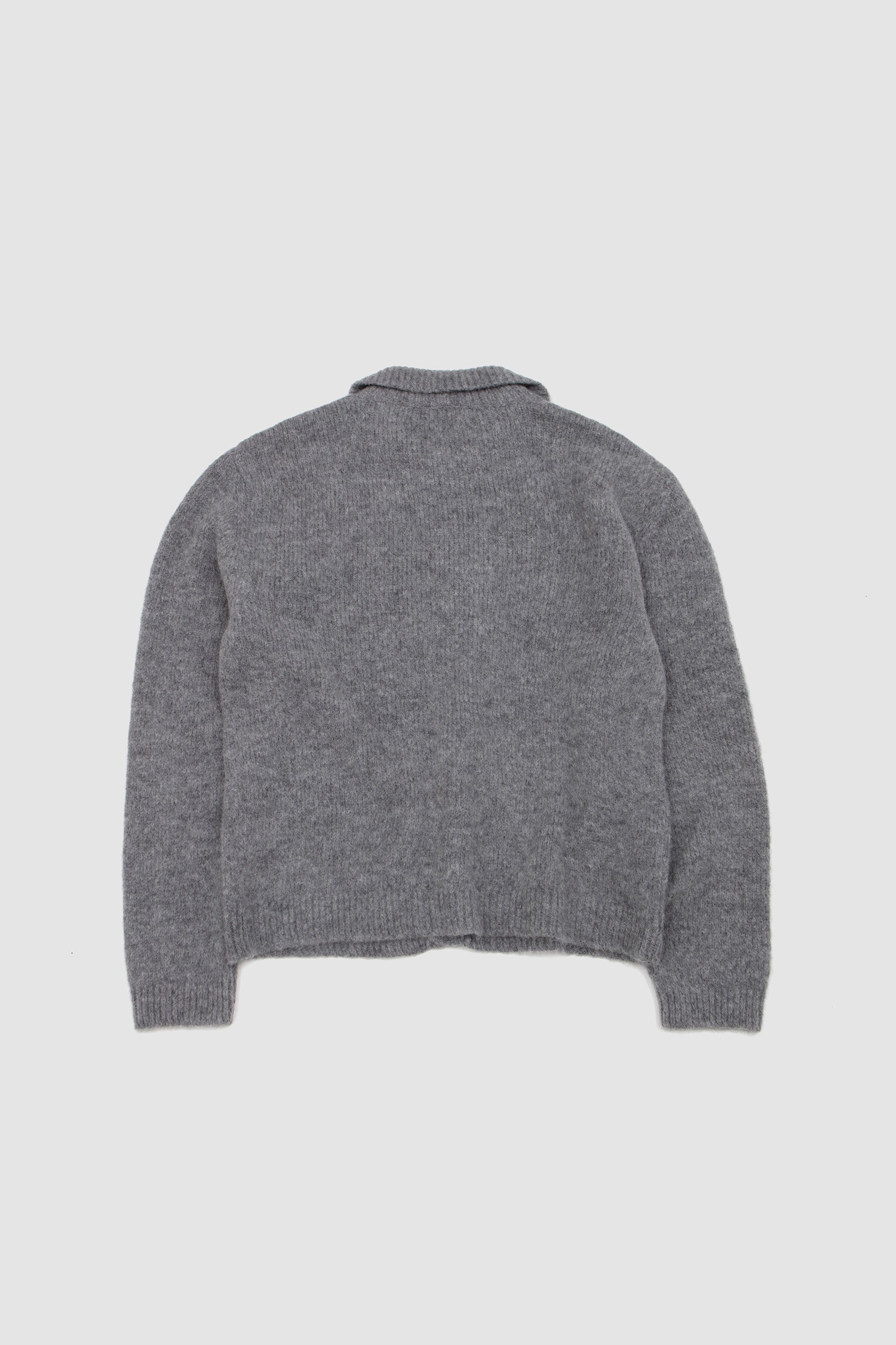 Alpaca Cardigan Grey Melange_4