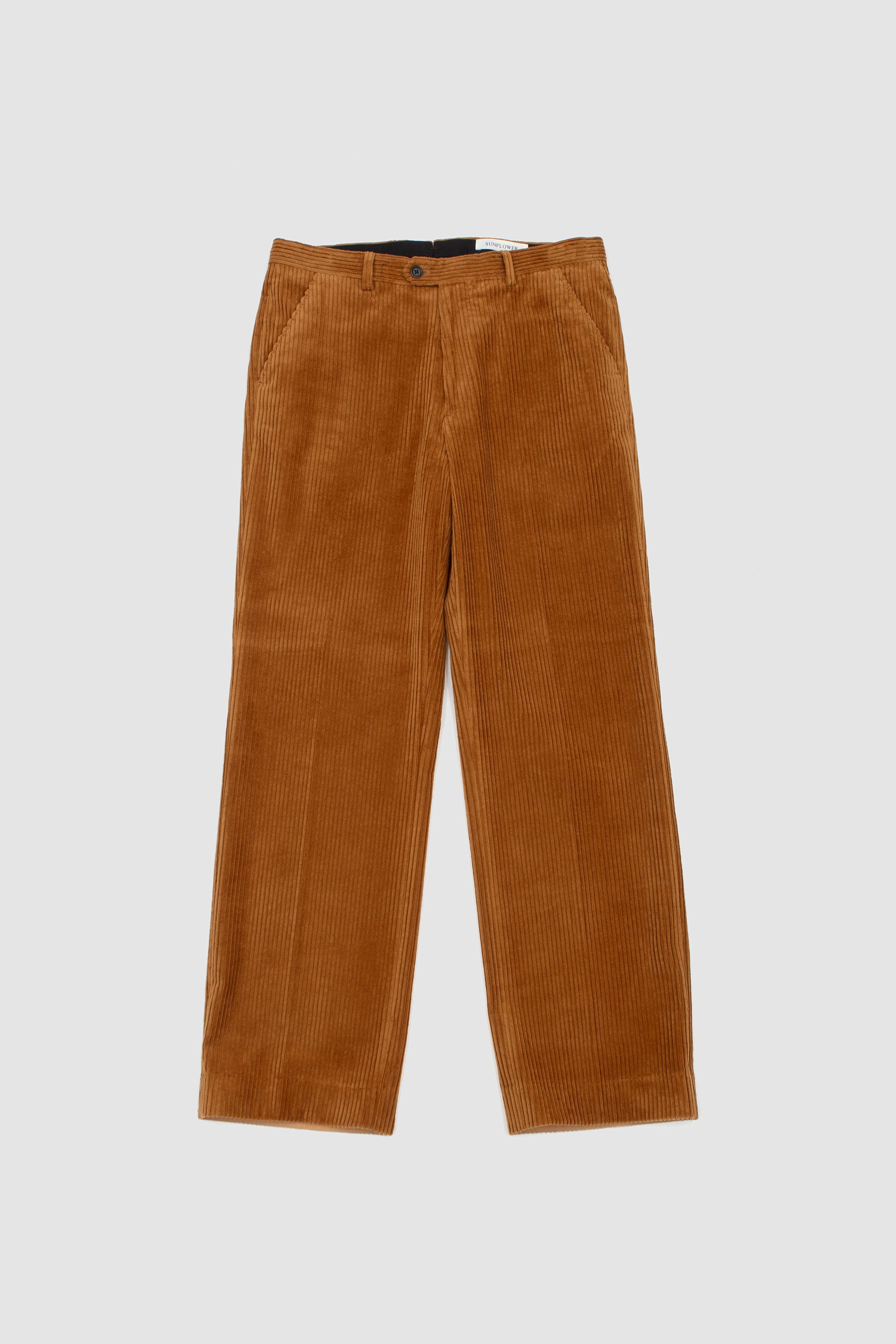 SPORTIVO [Brushed chino one tuck wide pants brown]