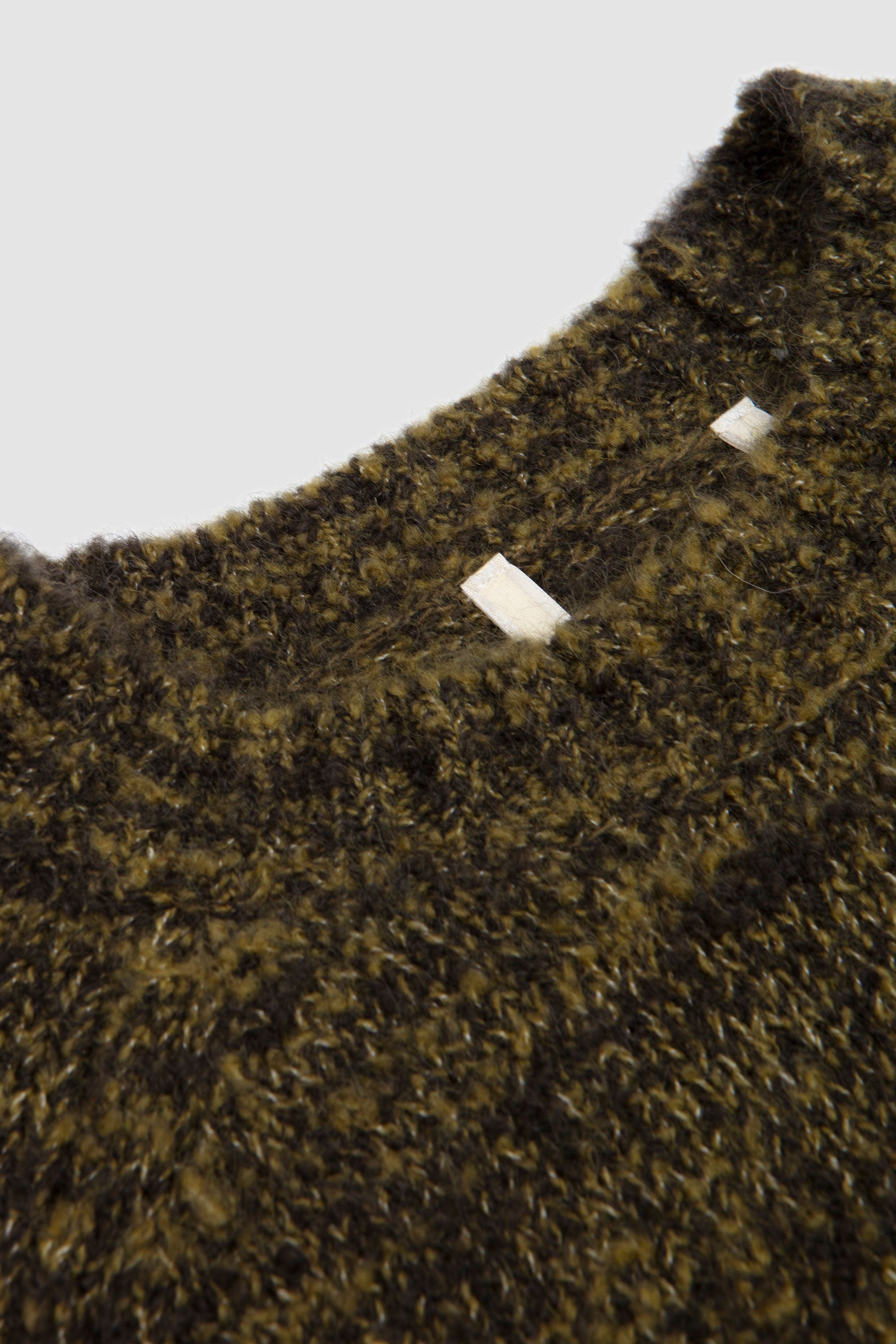 Frederik Contrast Sweater Moss Green Mouline