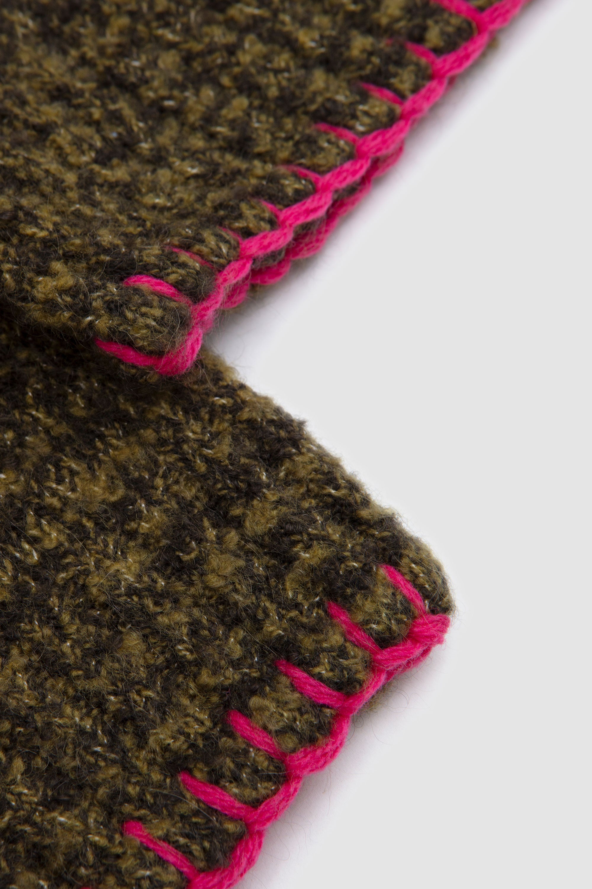 Frederik Contrast Sweater Moss Green Mouline