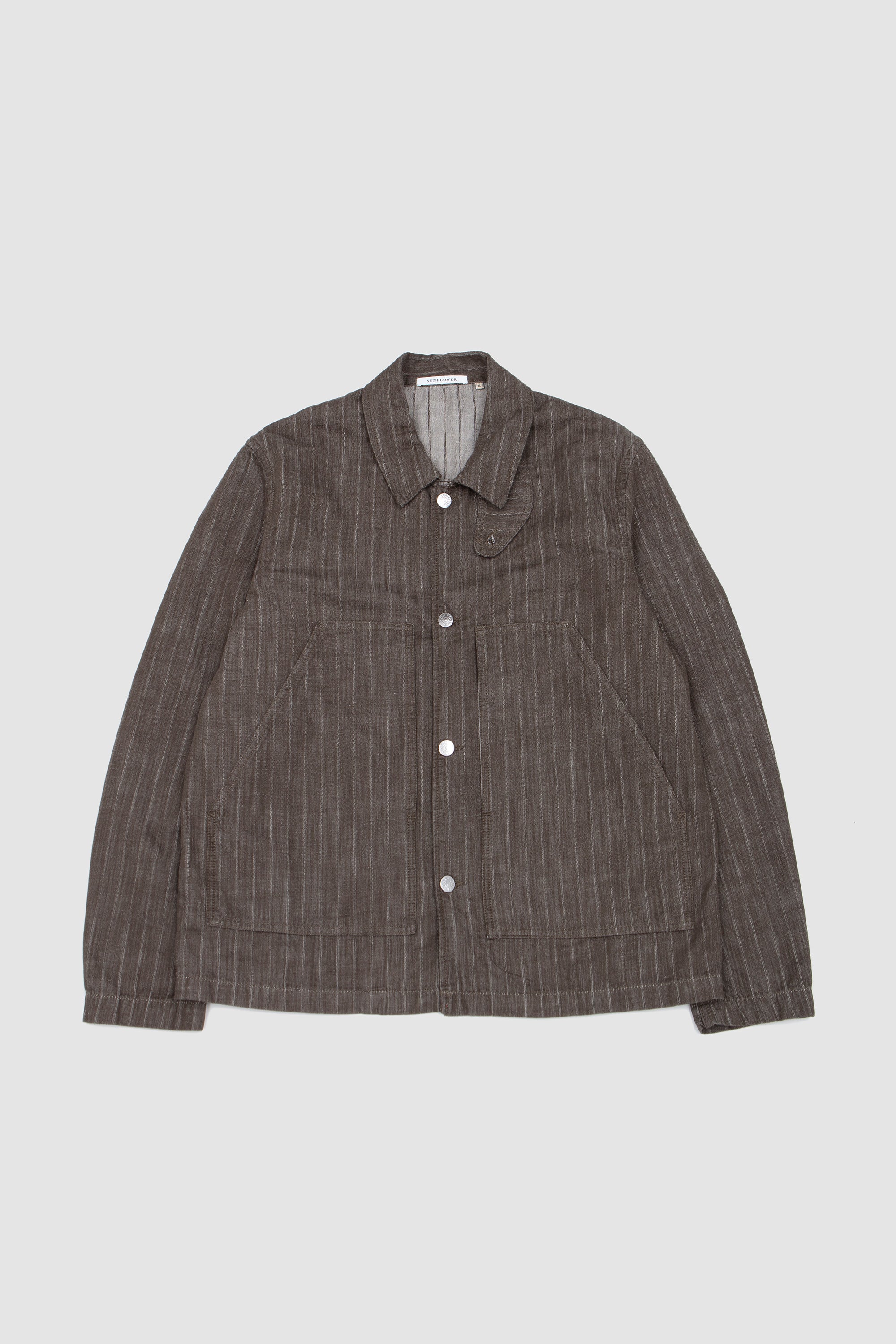 Labour Jacket Stripe Khaki_1
