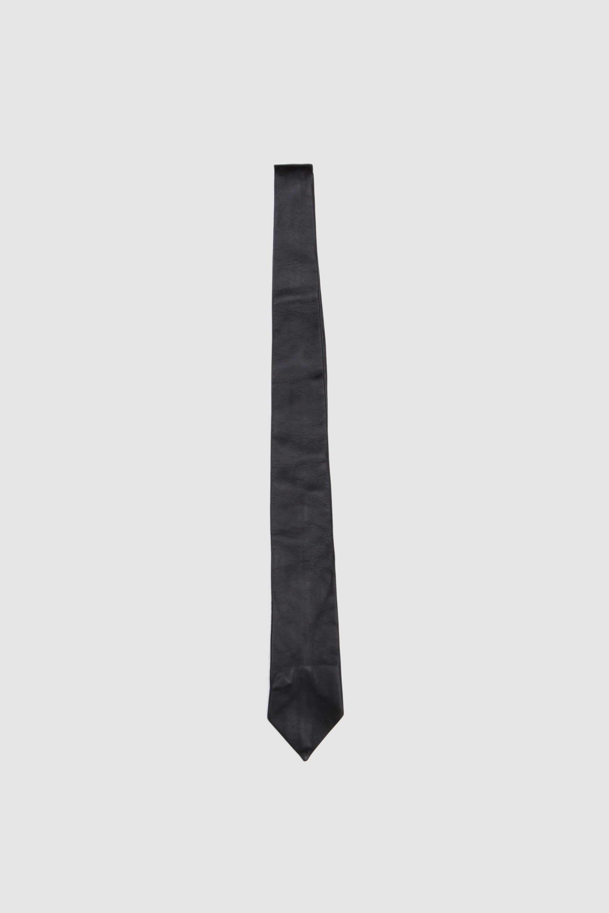 Leather Tie Black