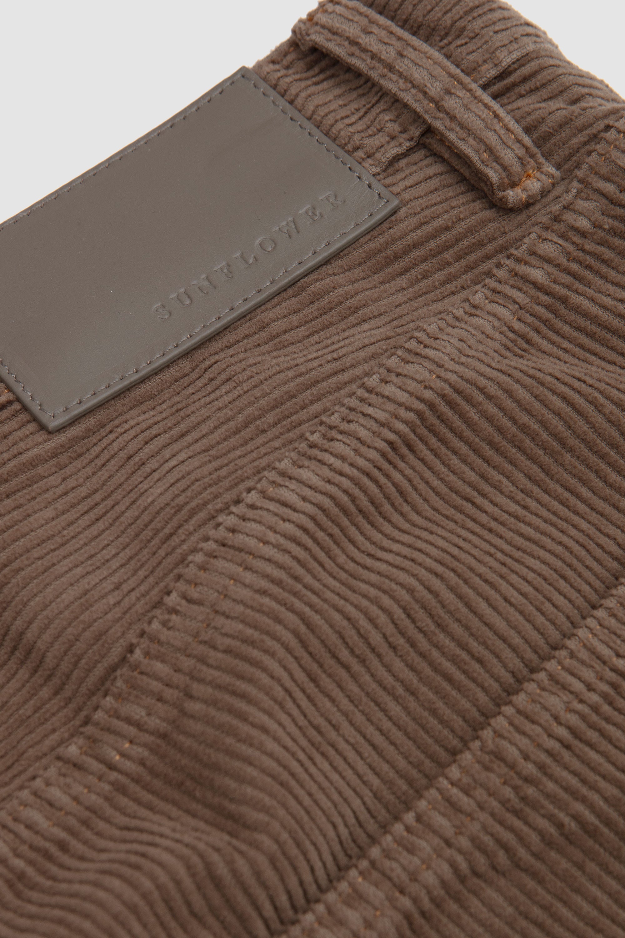 Loose Trousers Cord Taupe