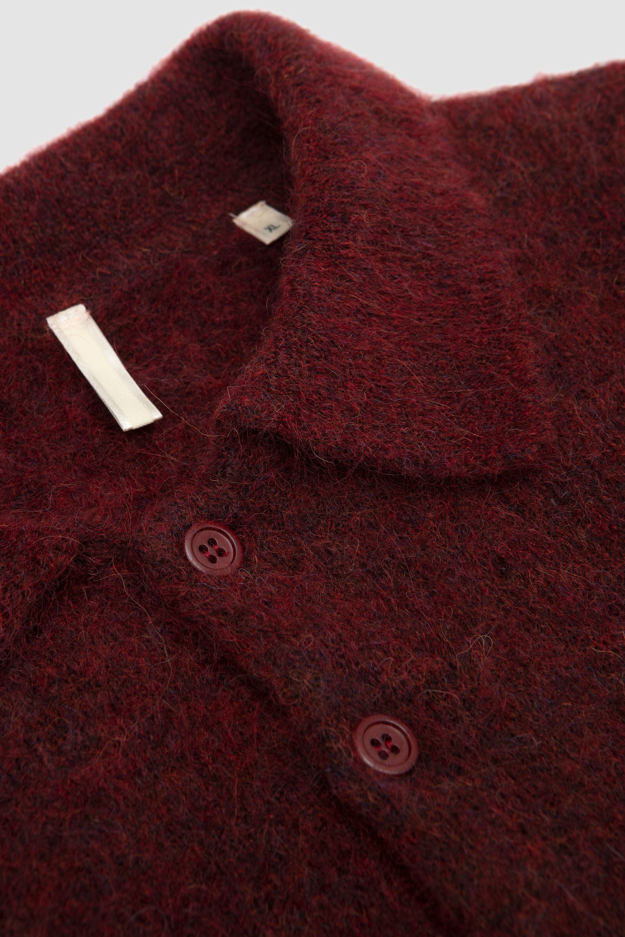 Mohair Polo Burgundy