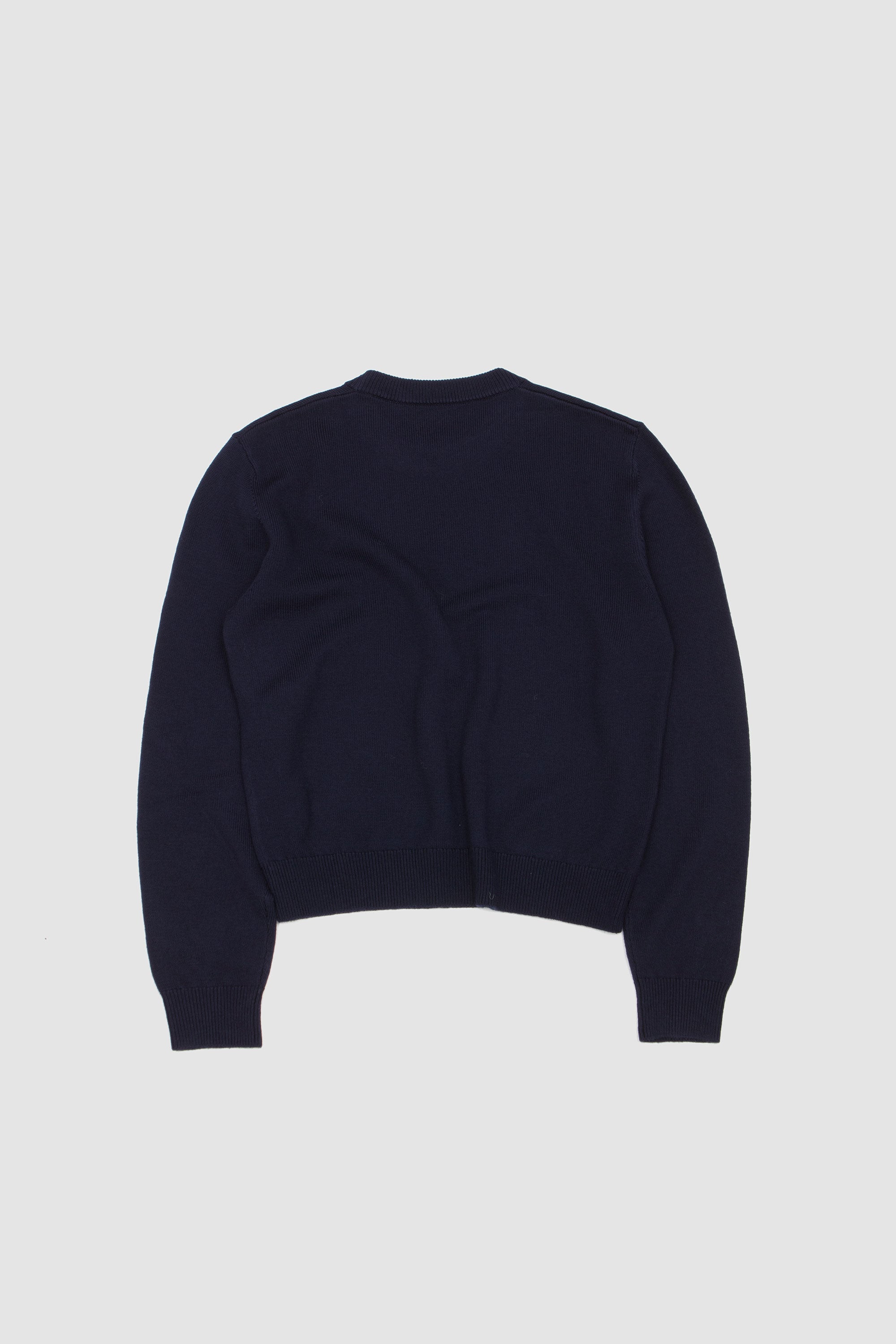 Moon Merino Cropped Sweater Navy_4