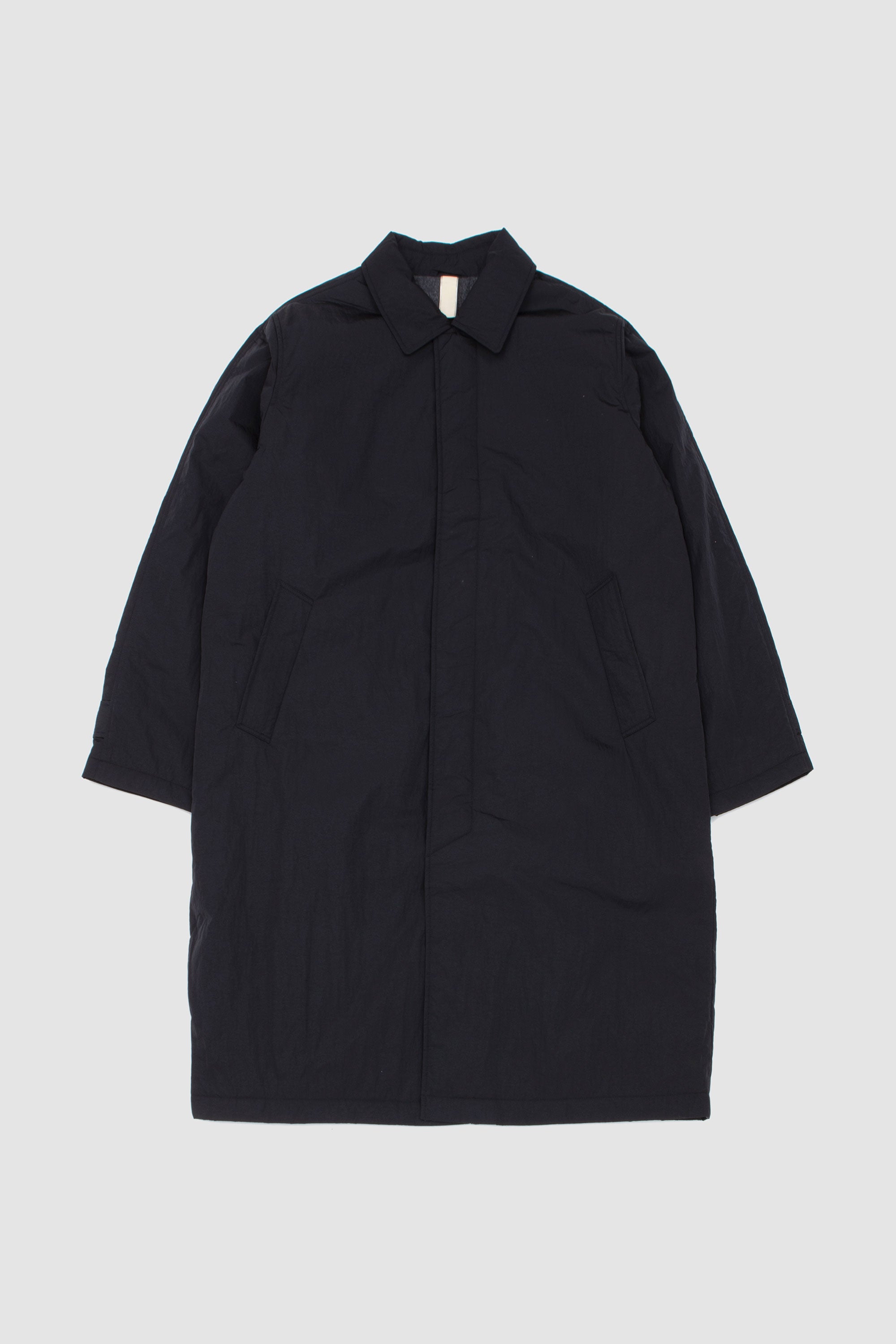Relaxed Nylon Coat Black