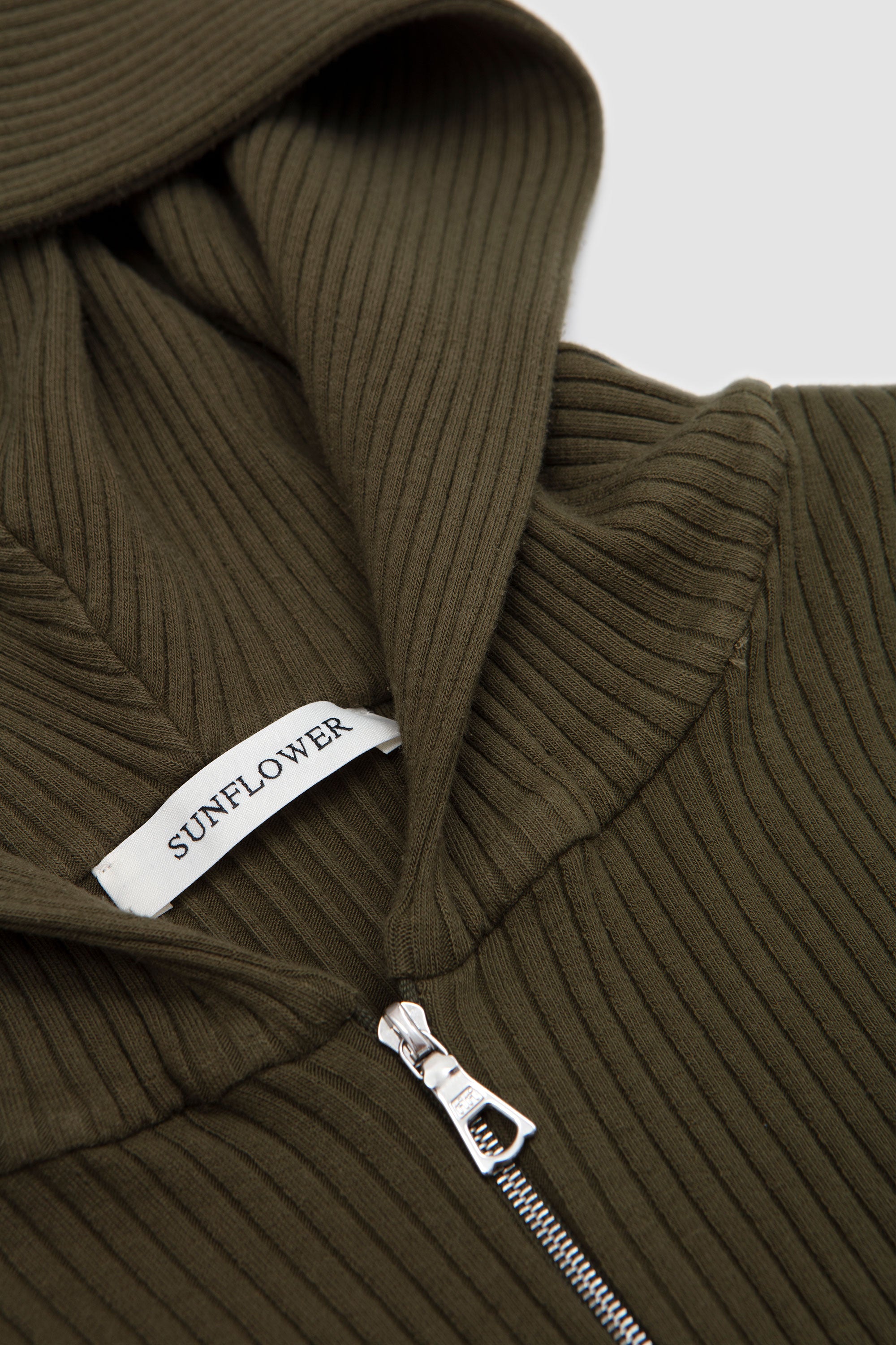 Rib Zip Sweat Green_2