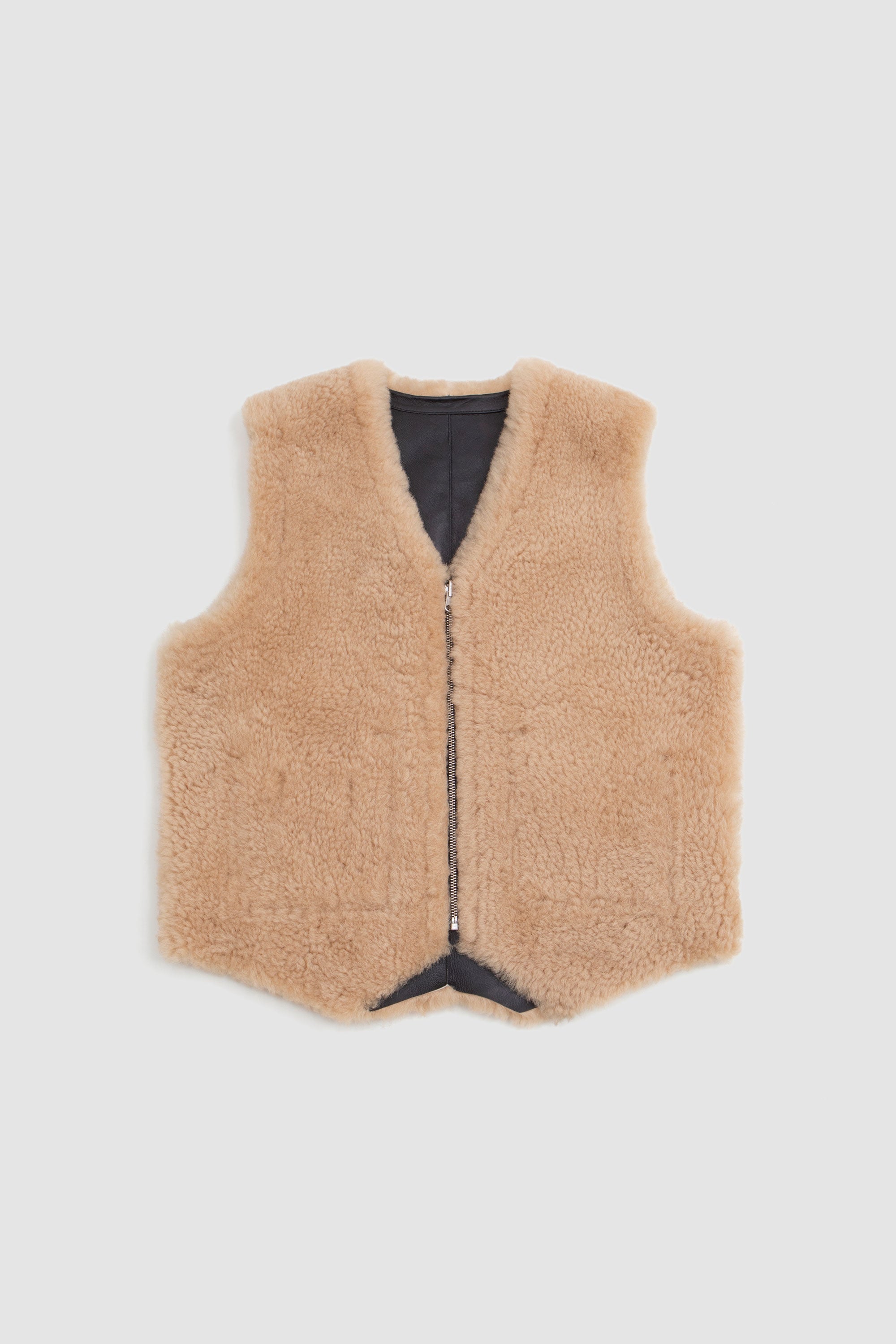 Shearling Vest Beige_1