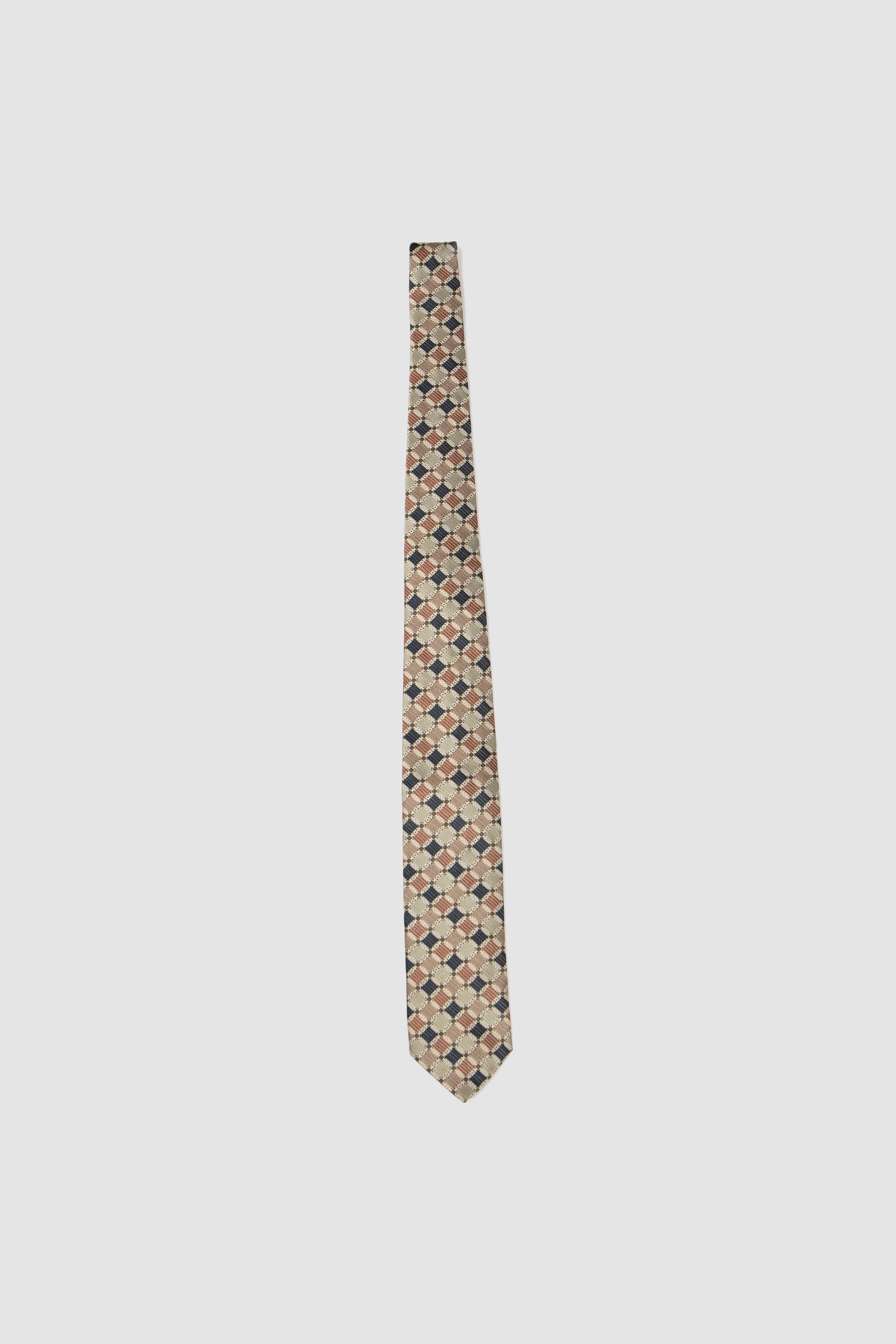Silk Tie Beige Motive