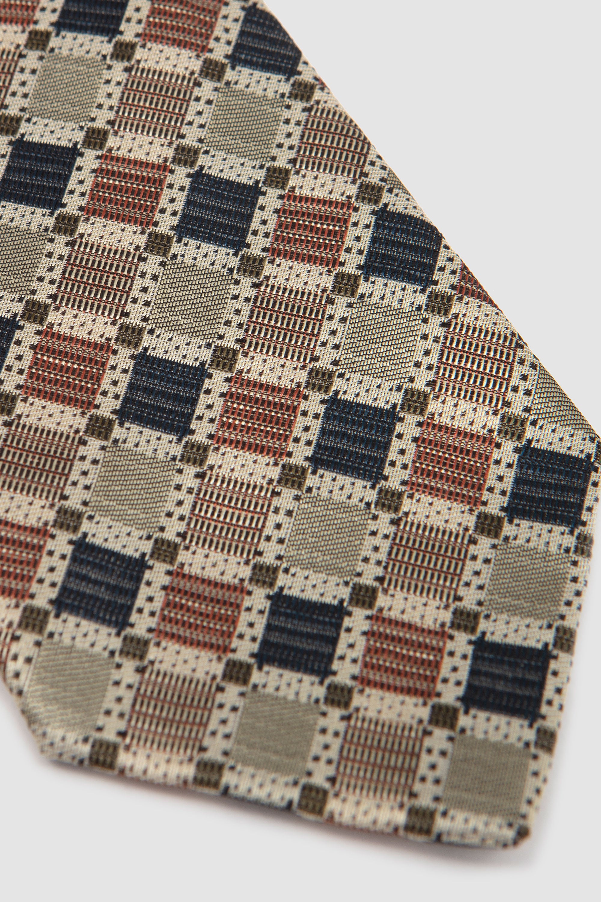 Silk Tie Beige Motive
