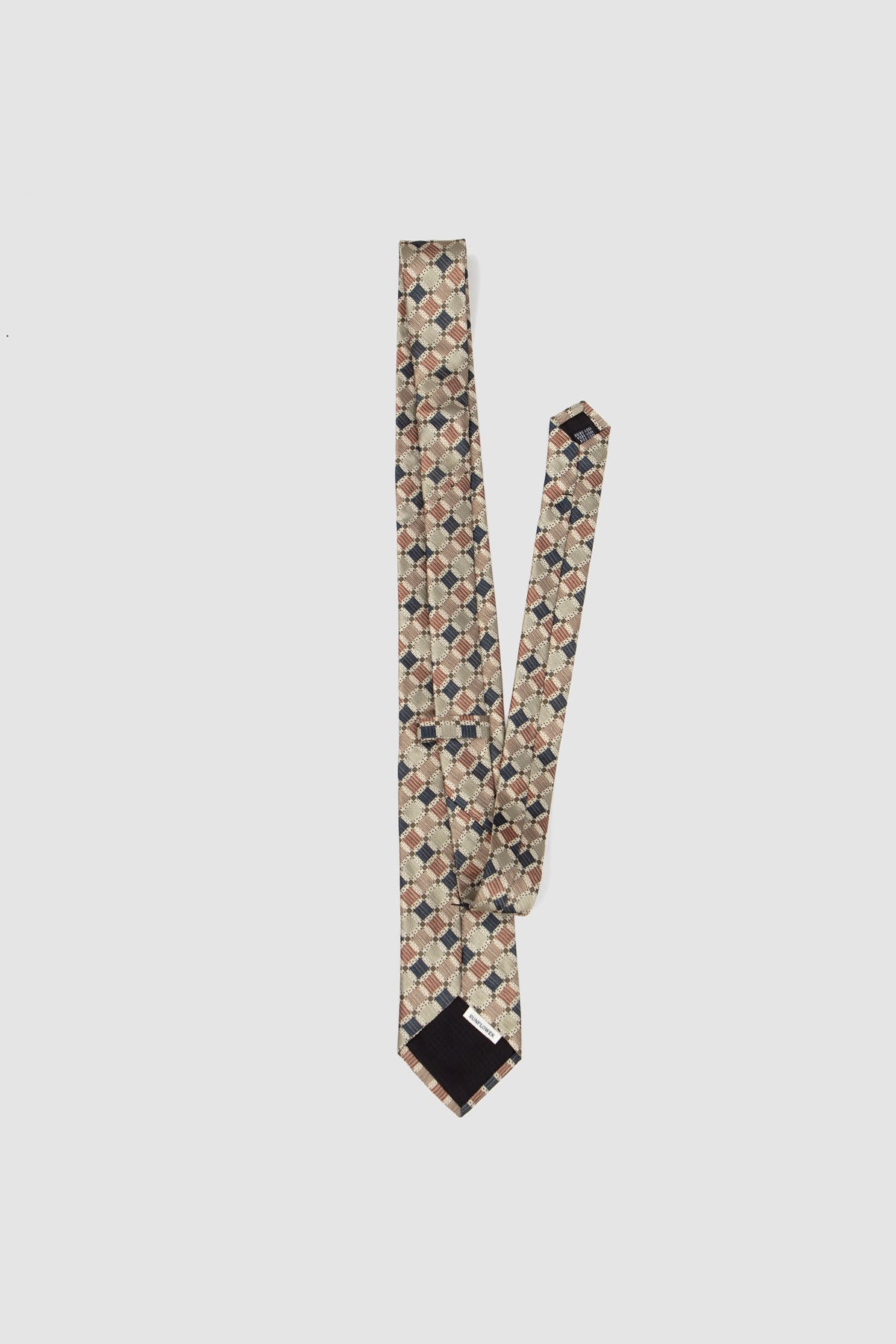 Silk Tie Beige Motive_4
