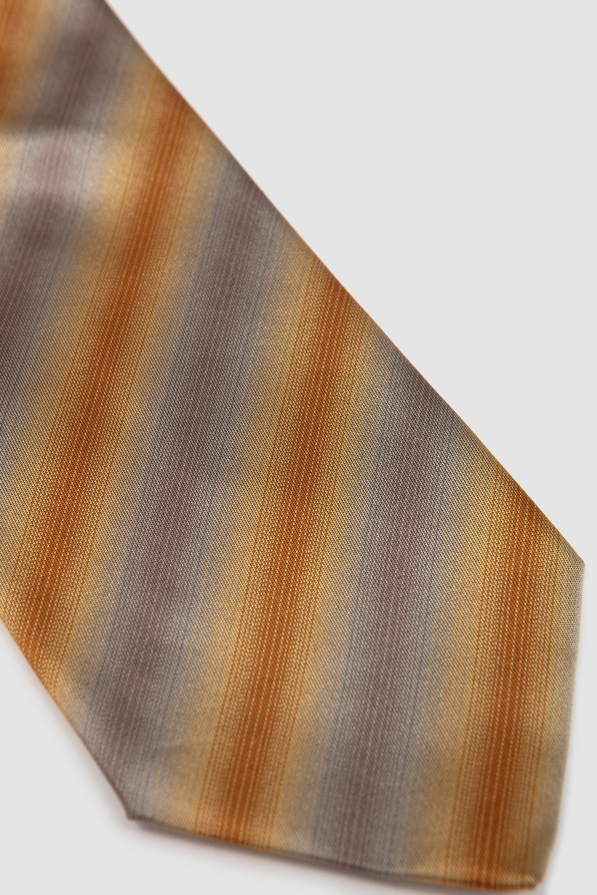 Silk Tie Beige Stripes