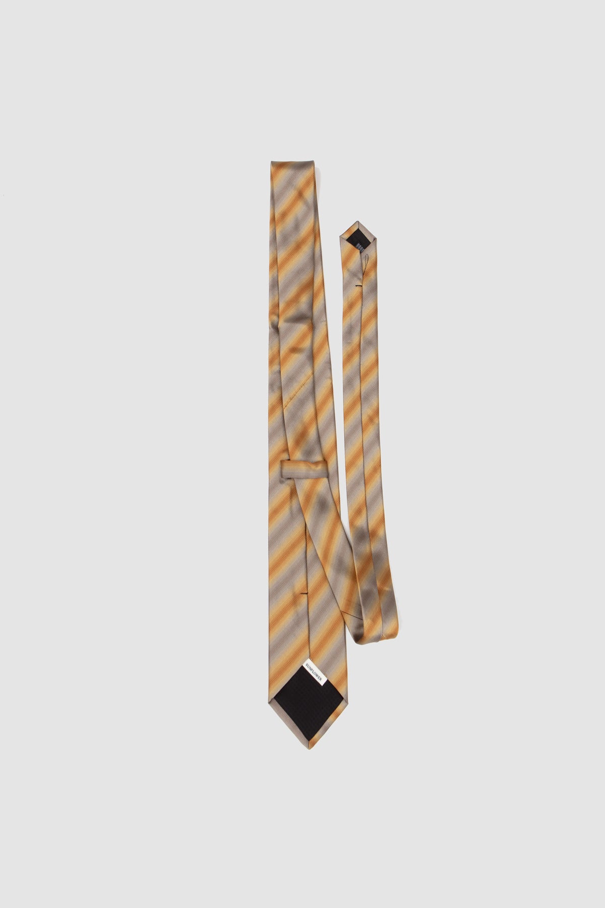 Silk Tie Beige Stripes_4