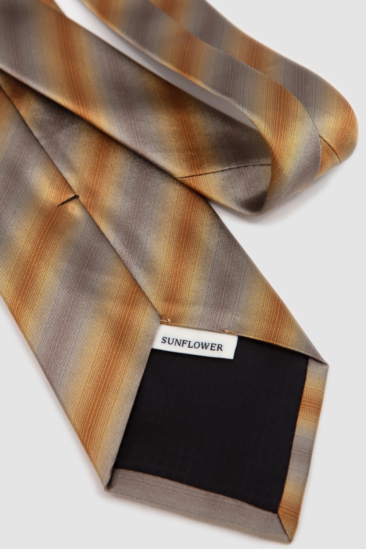 Silk Tie Beige Stripes_5