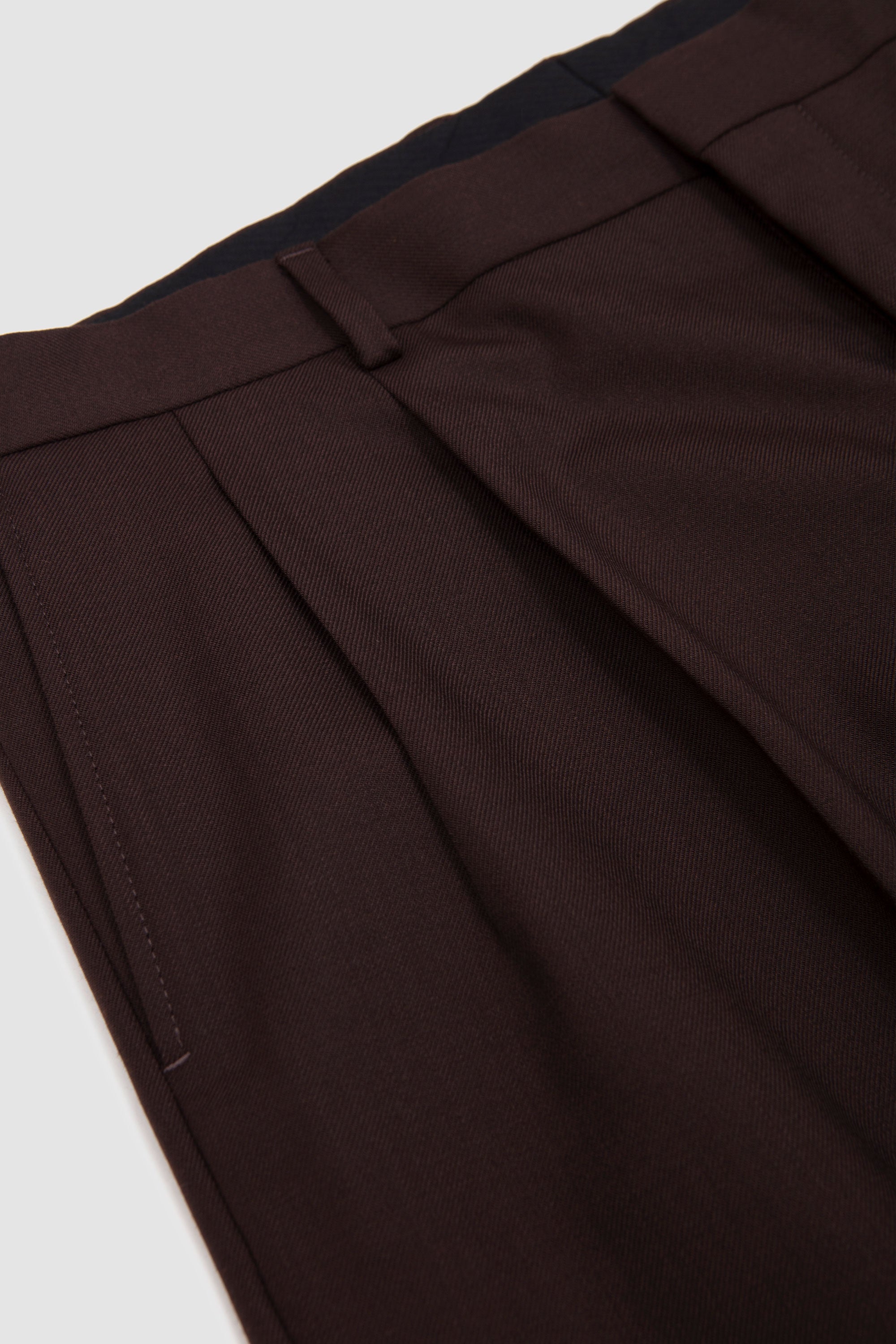 Wide Pleated Trousers Brown_2