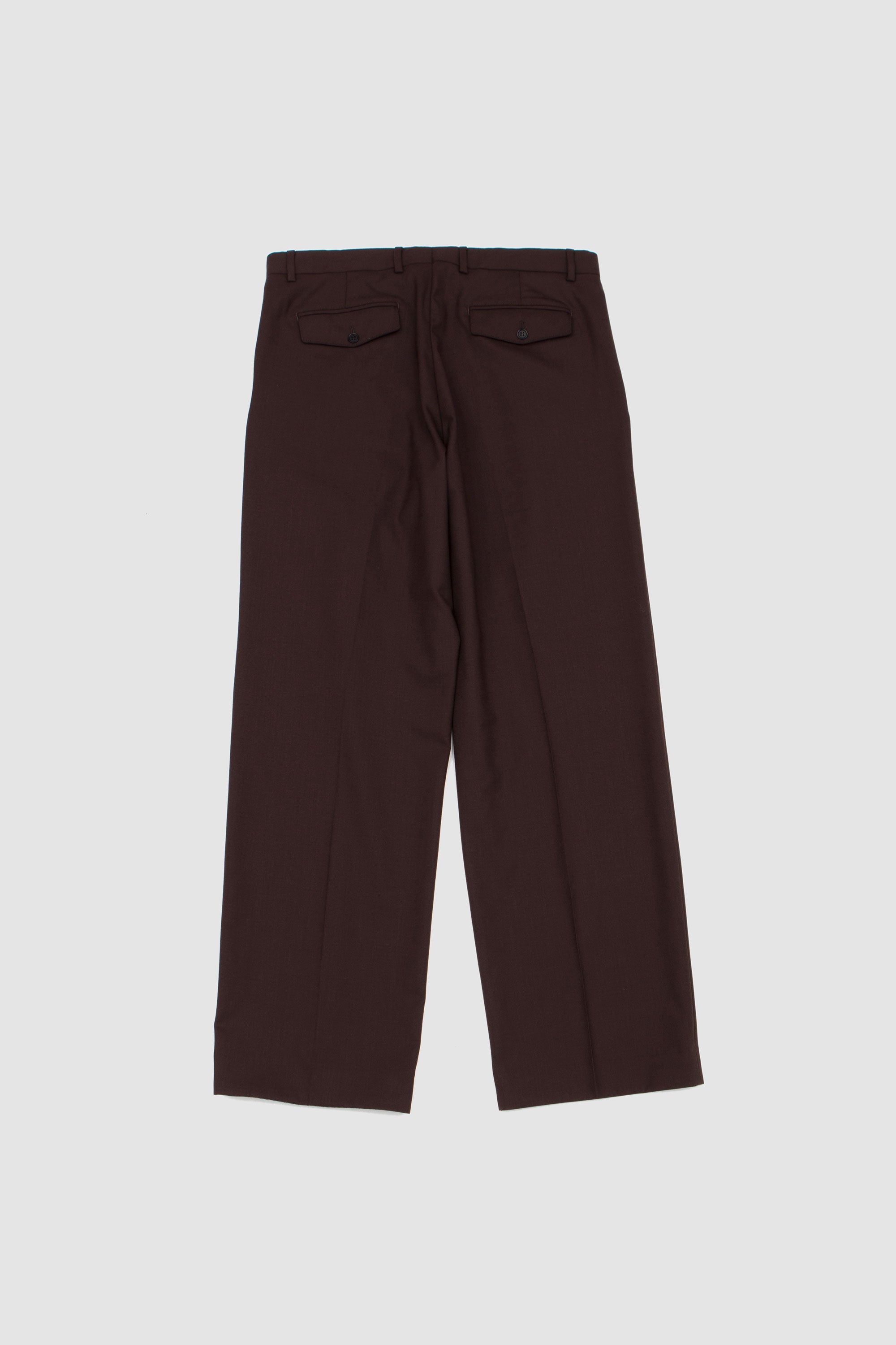 Wide Pleated Trousers Brown_3