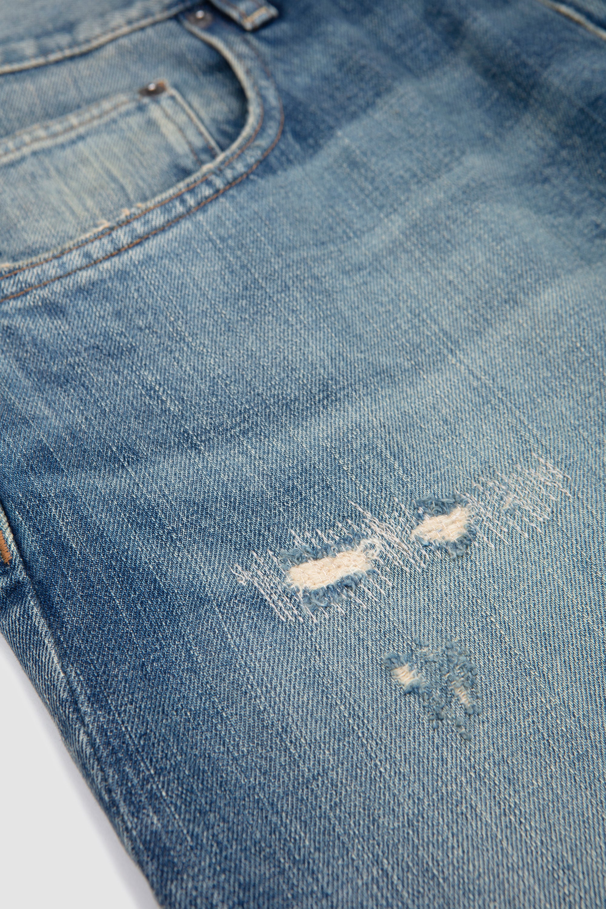 Wide Twist Well Worn Blue