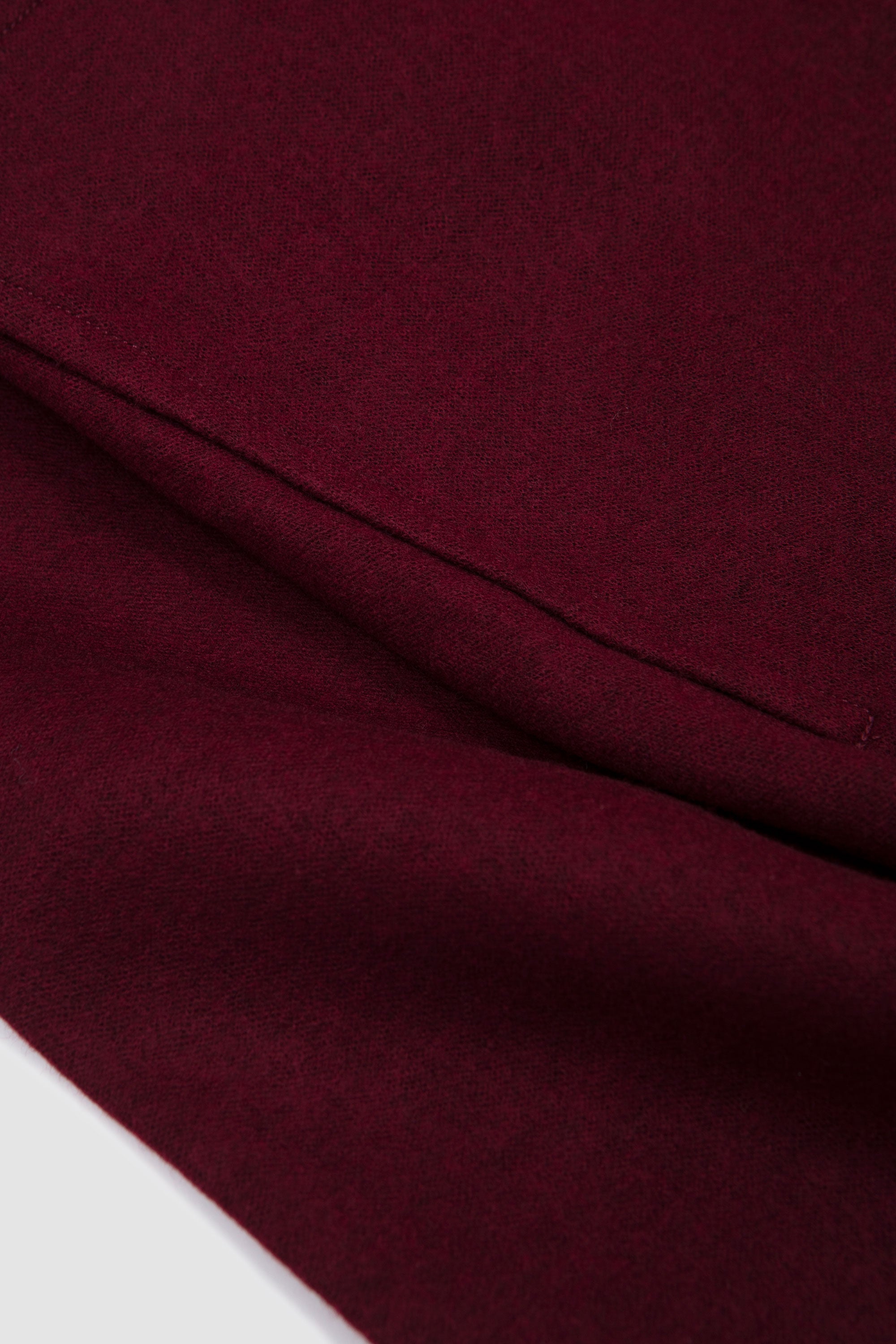 Wool Half Zip Burgundy