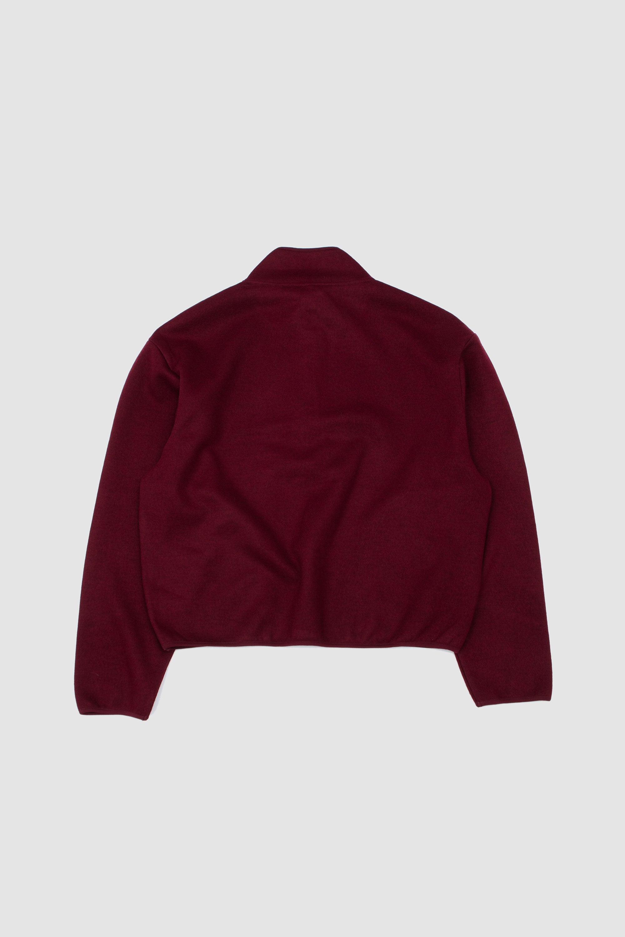 Wool Half Zip Burgundy_4