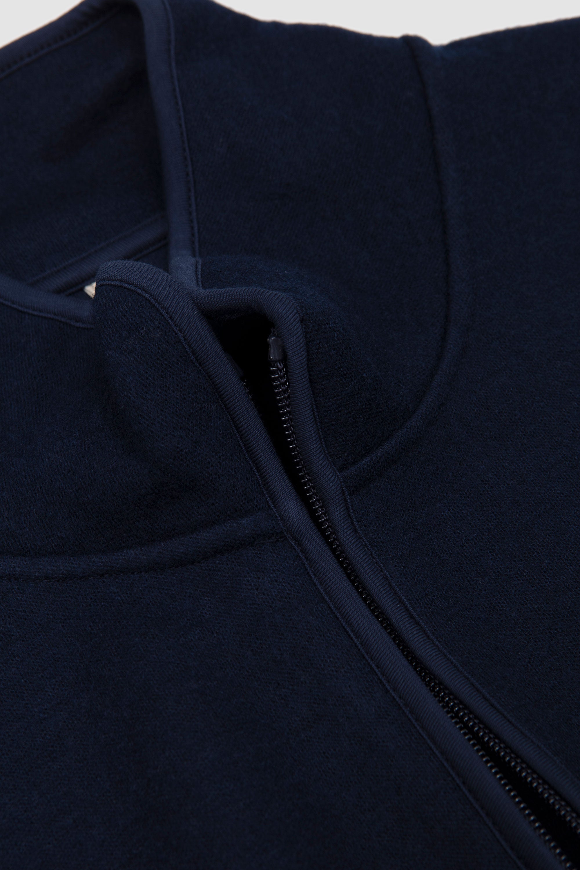 Wool Half Zip Navy