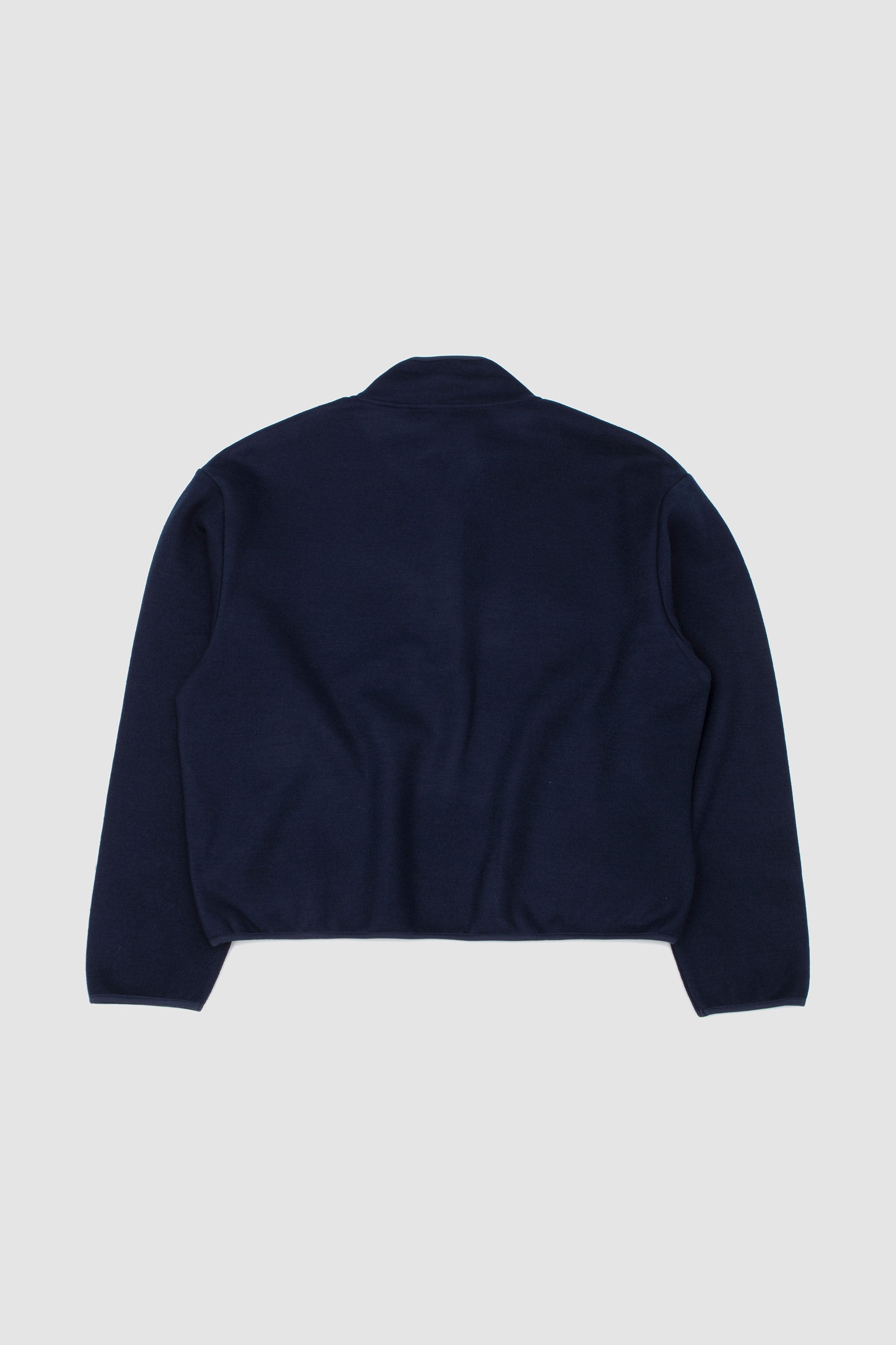 Wool Half Zip Navy_4