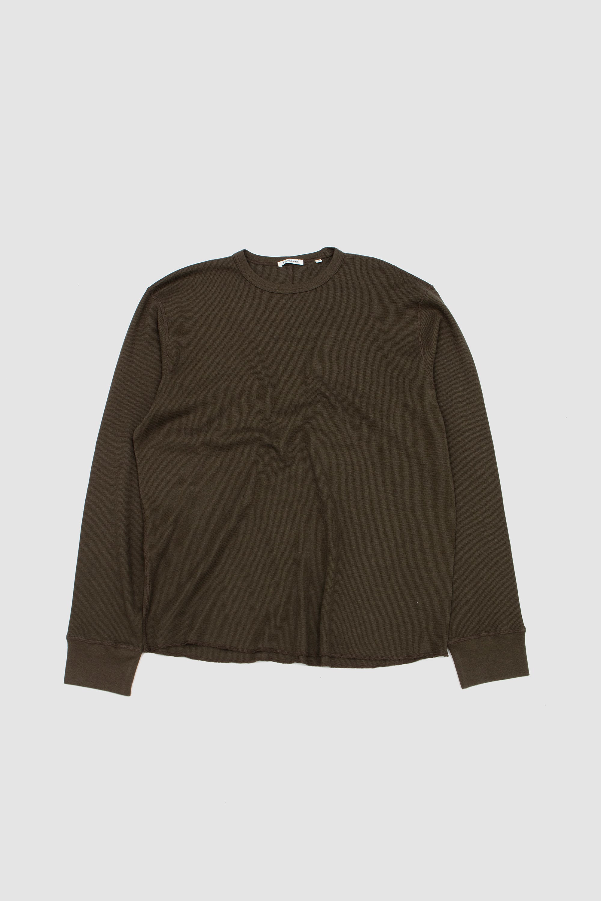 Wool LS Waffle Tee Kit Green