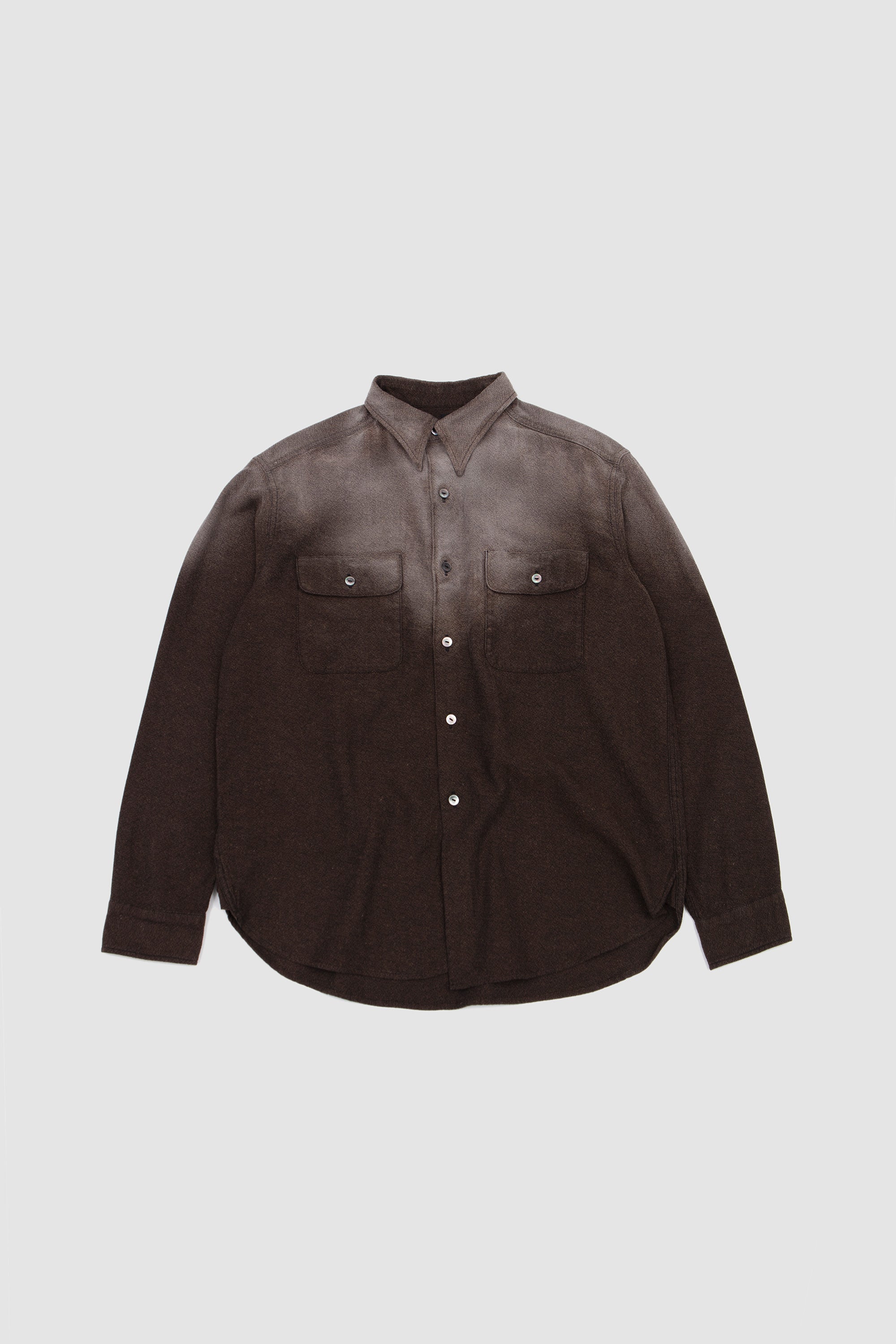 SPORTIVO [Collarless shirt compact cotton poplin grape]