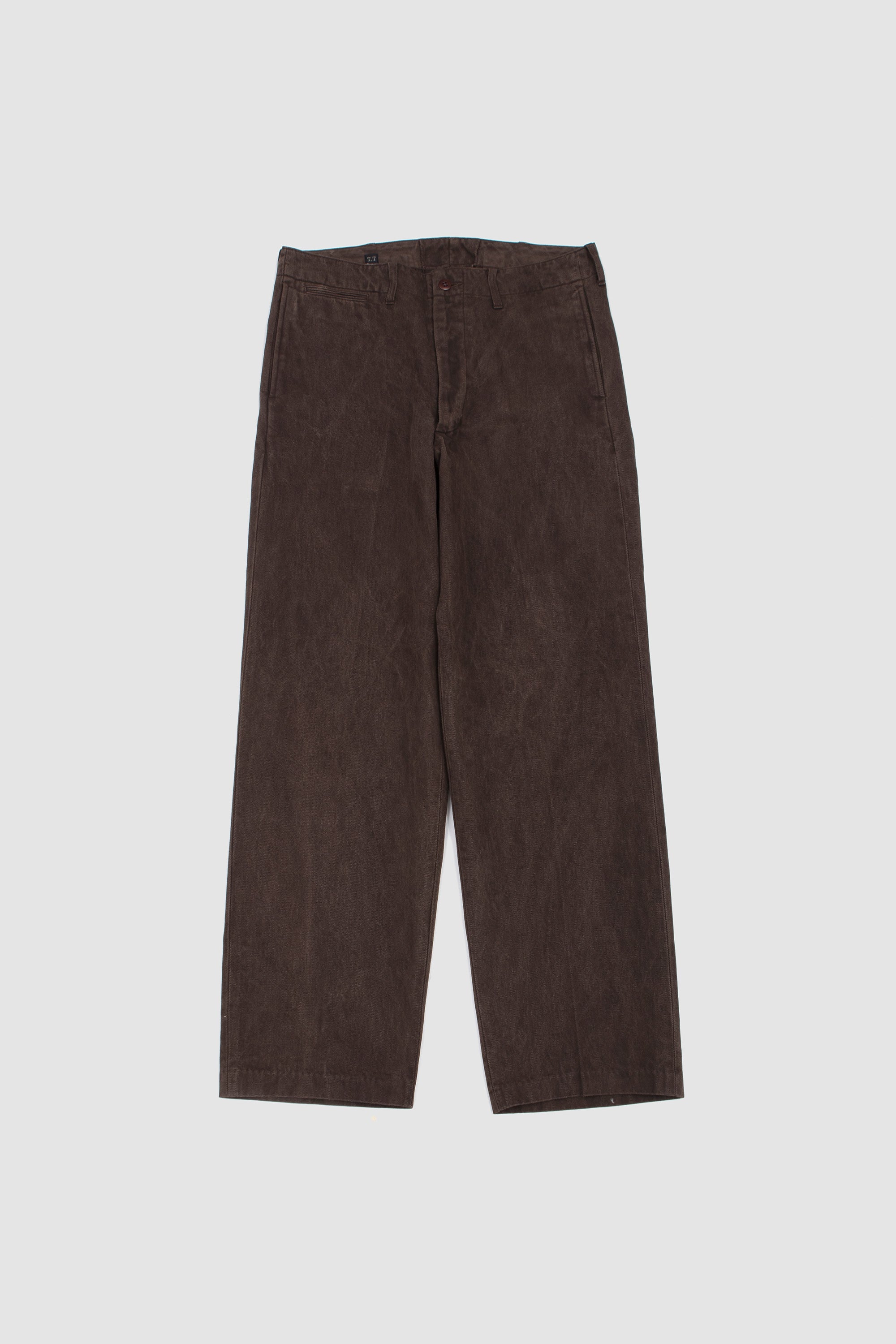 Lot. 221 Field Trousers Mud Dyed Brown_1