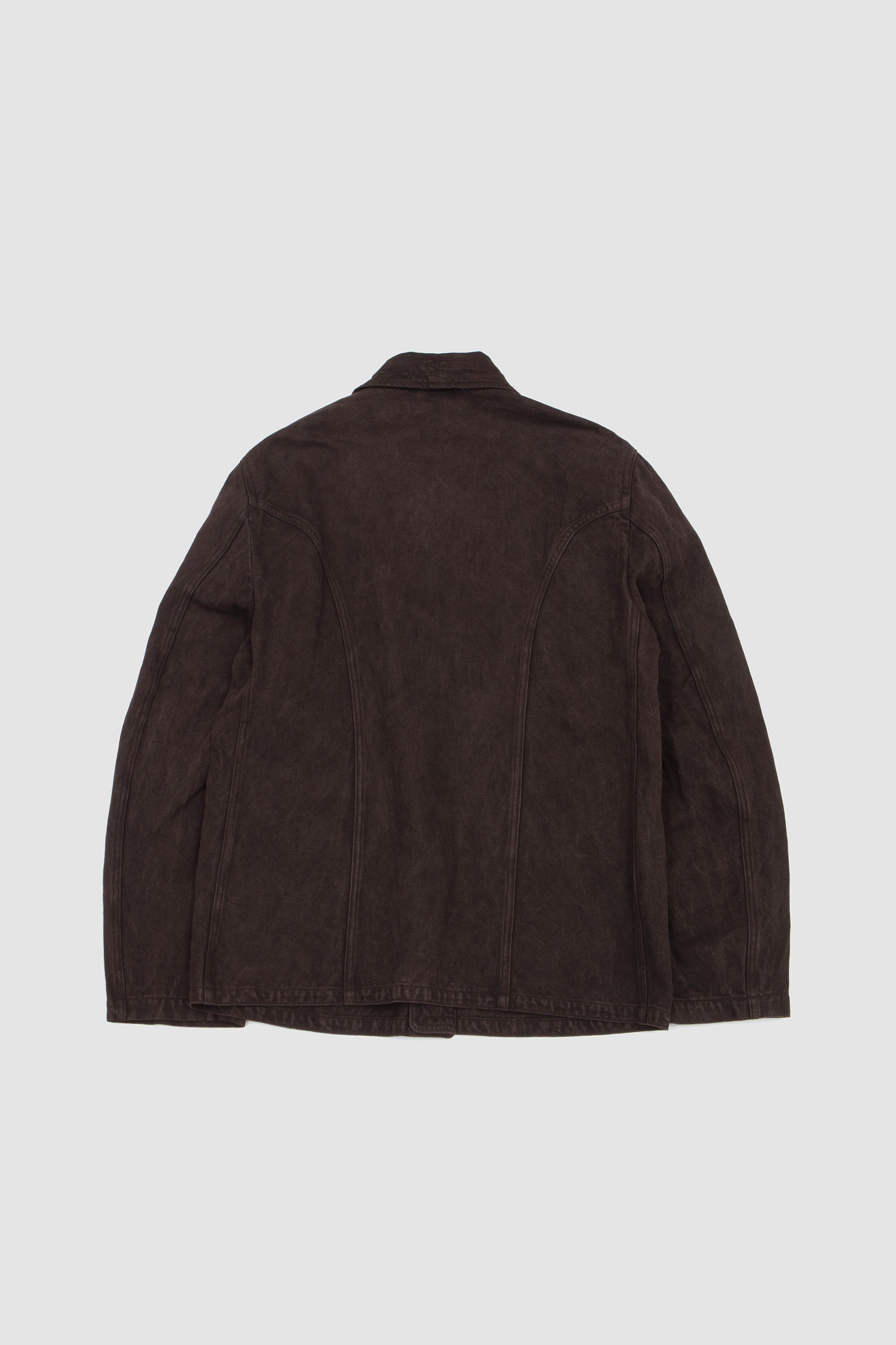 Lot. 327 Modified Shawl Collar Jacket Mud Dyed Brown_4