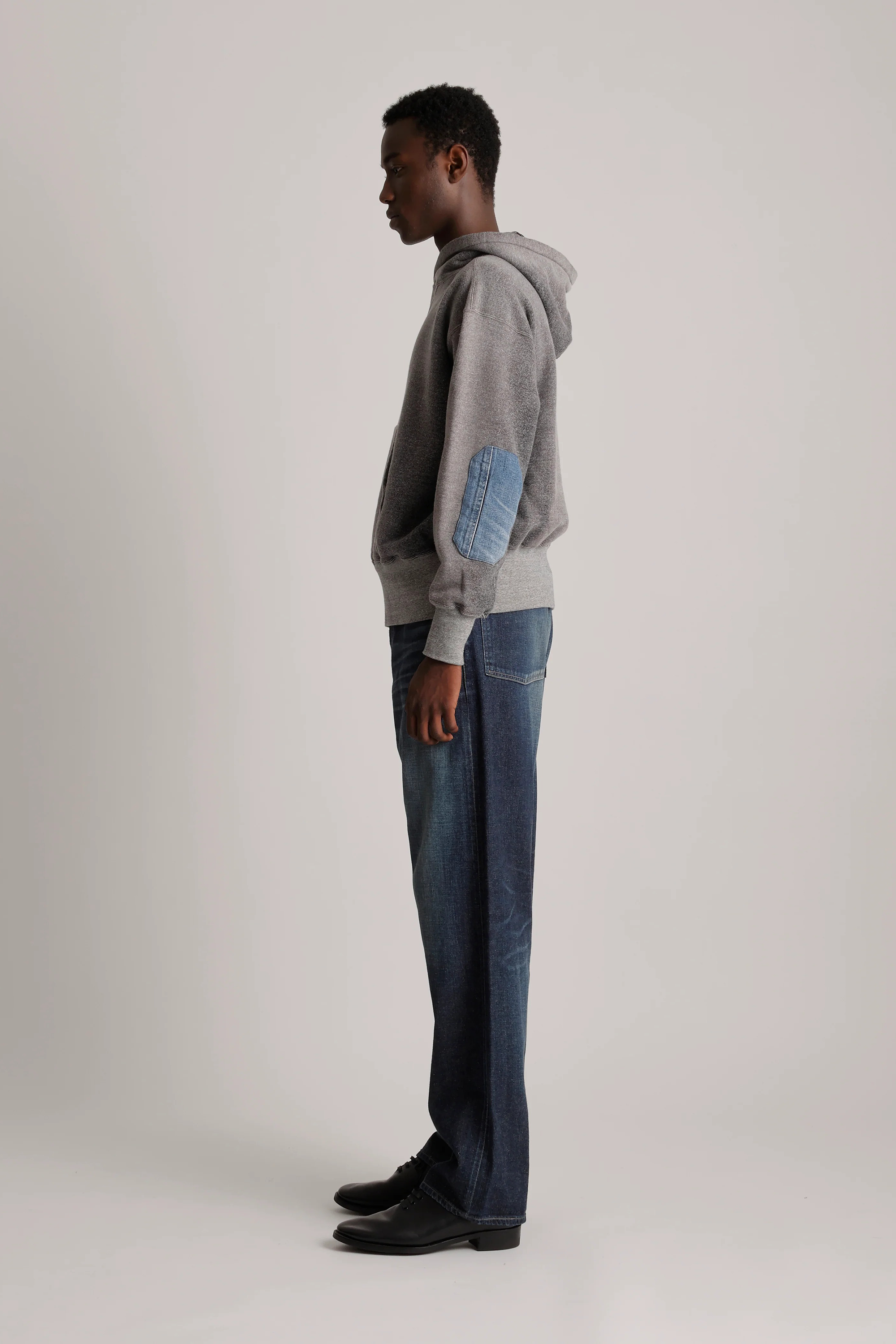 Lot.606 Hooded Sweatshirt Bleached Heather Grey_2