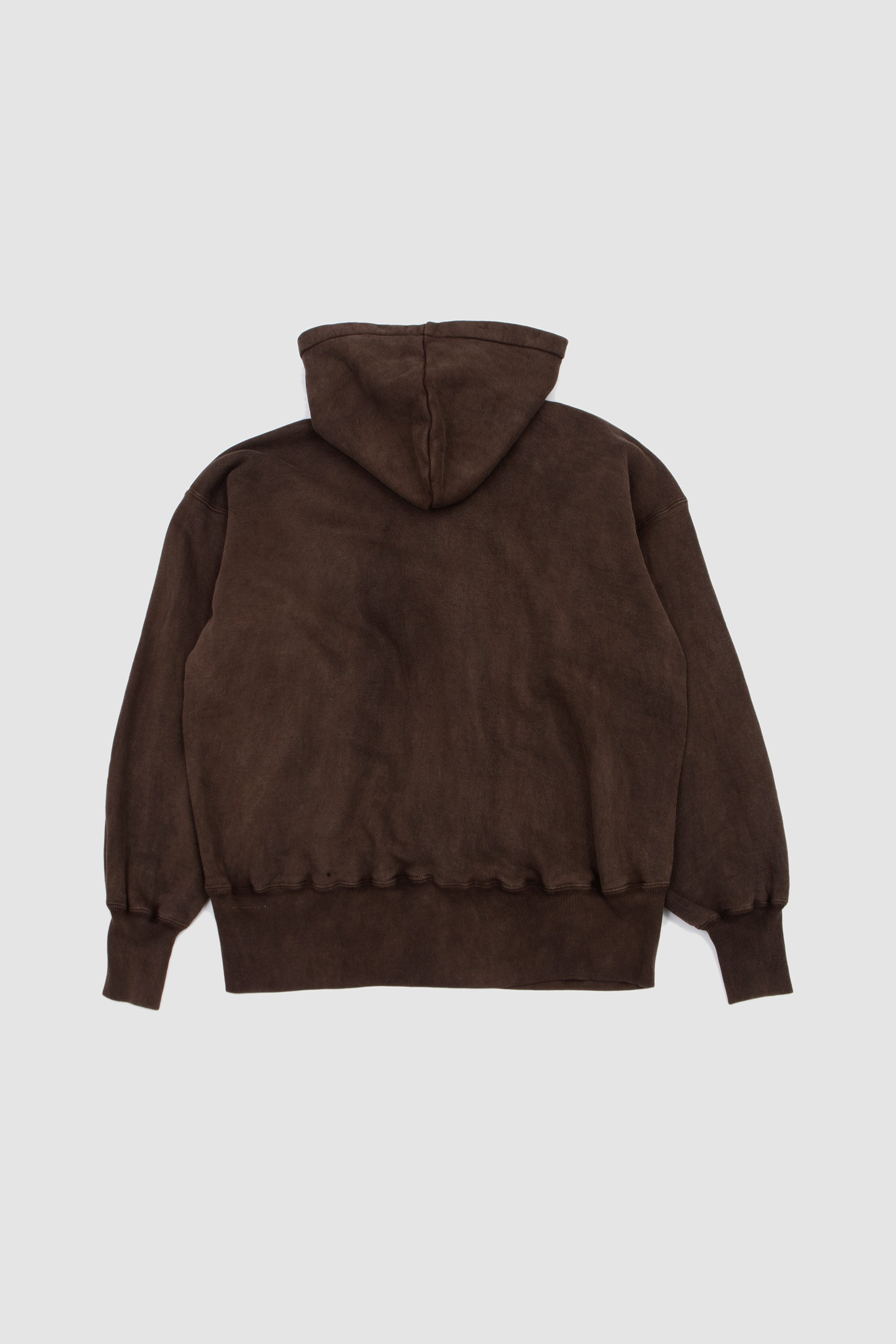 Lot. 620 After Hooded Sweatshirt Mud Dyed Brown_4
