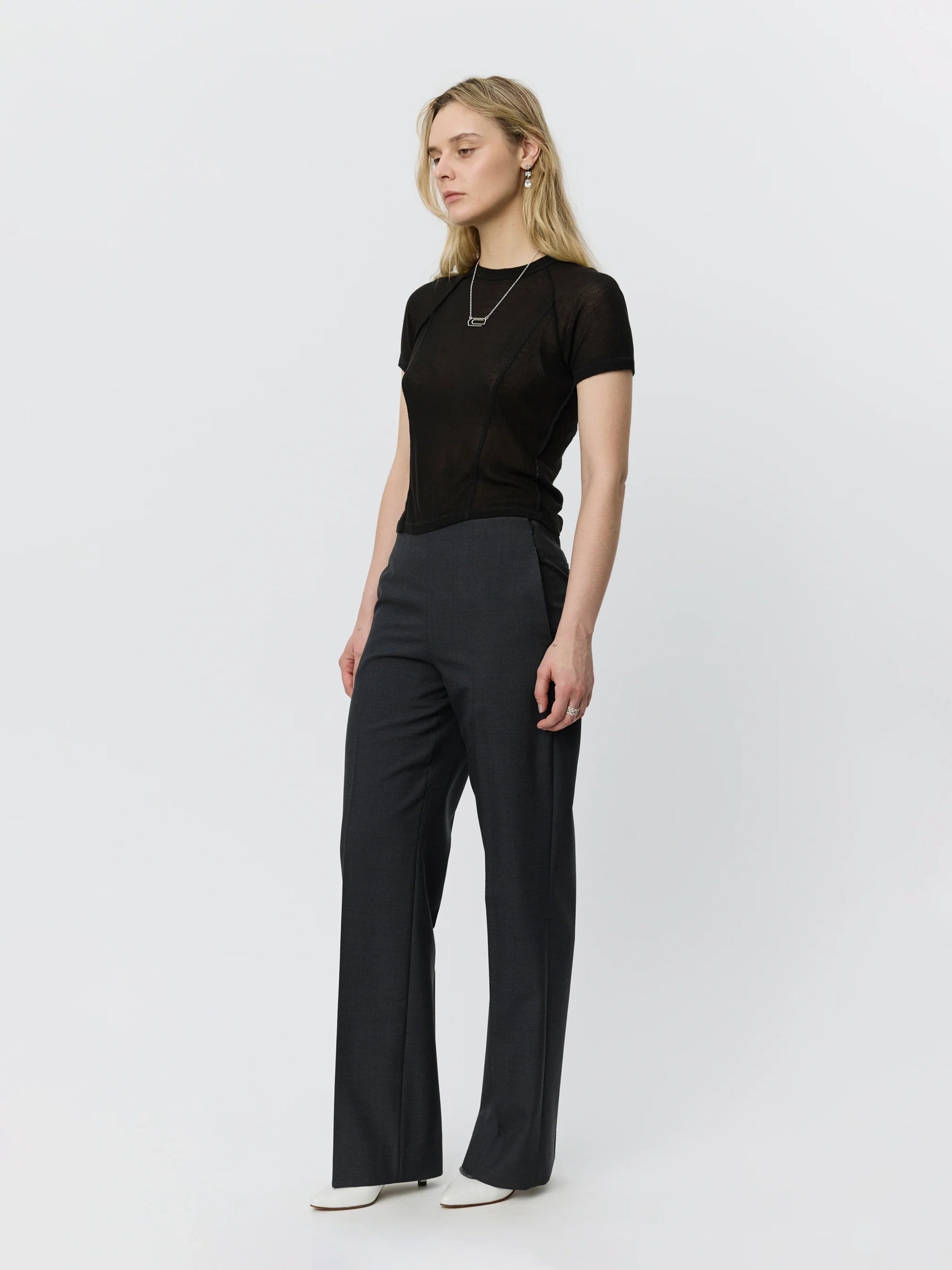 Taper Trousers Dark Grey Tropical Wool_2