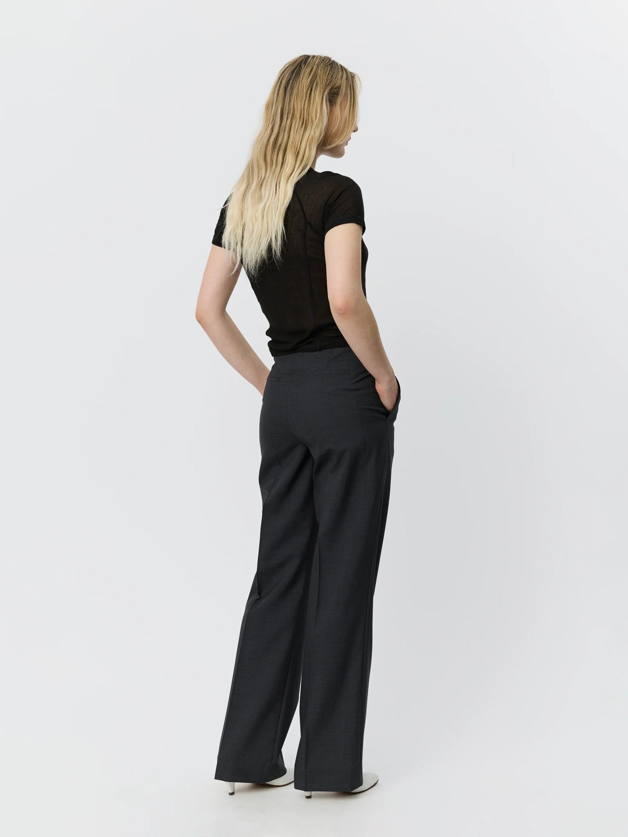 Taper Trousers Dark Grey Tropical Wool_3