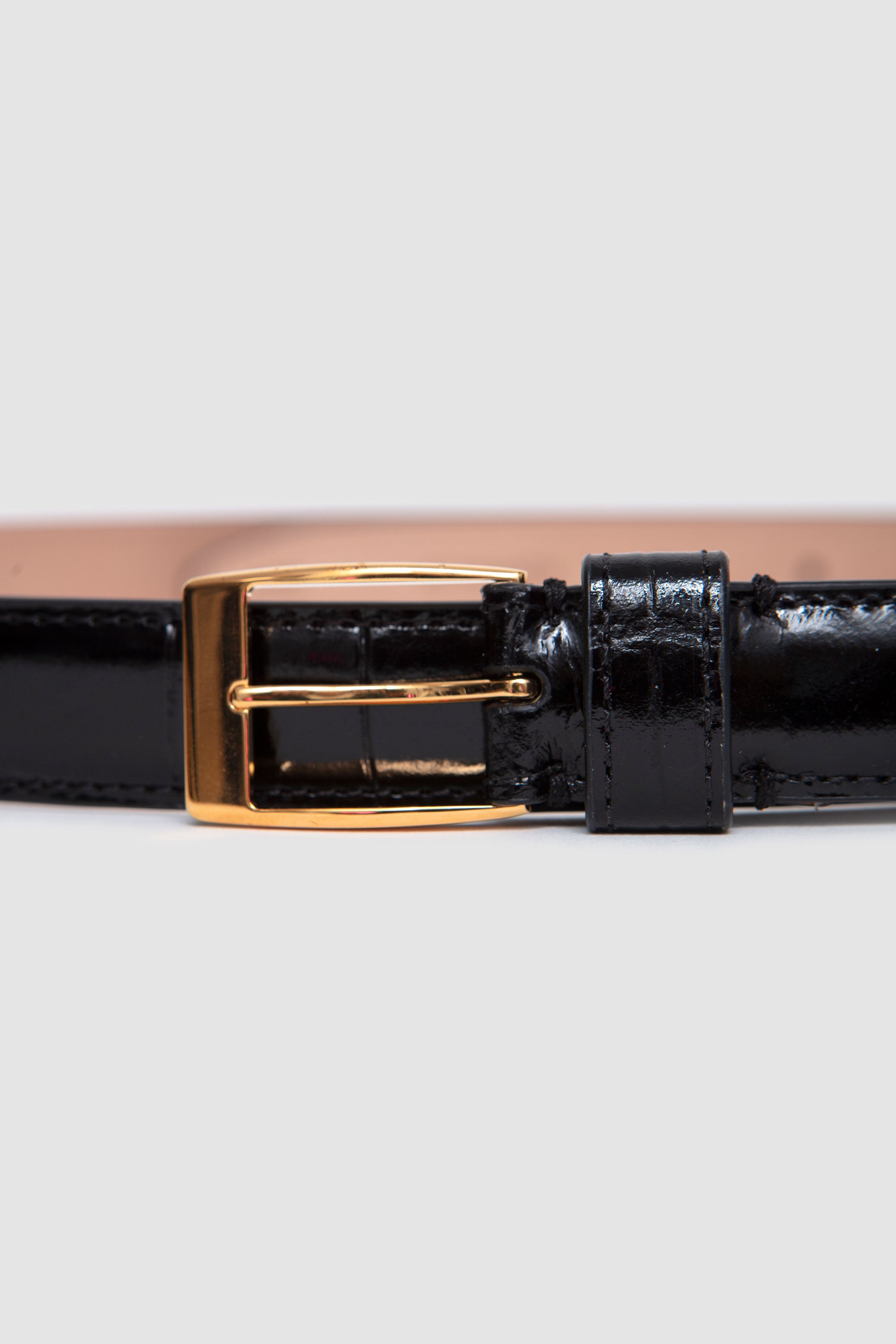 Thin Belt Croc Black_2