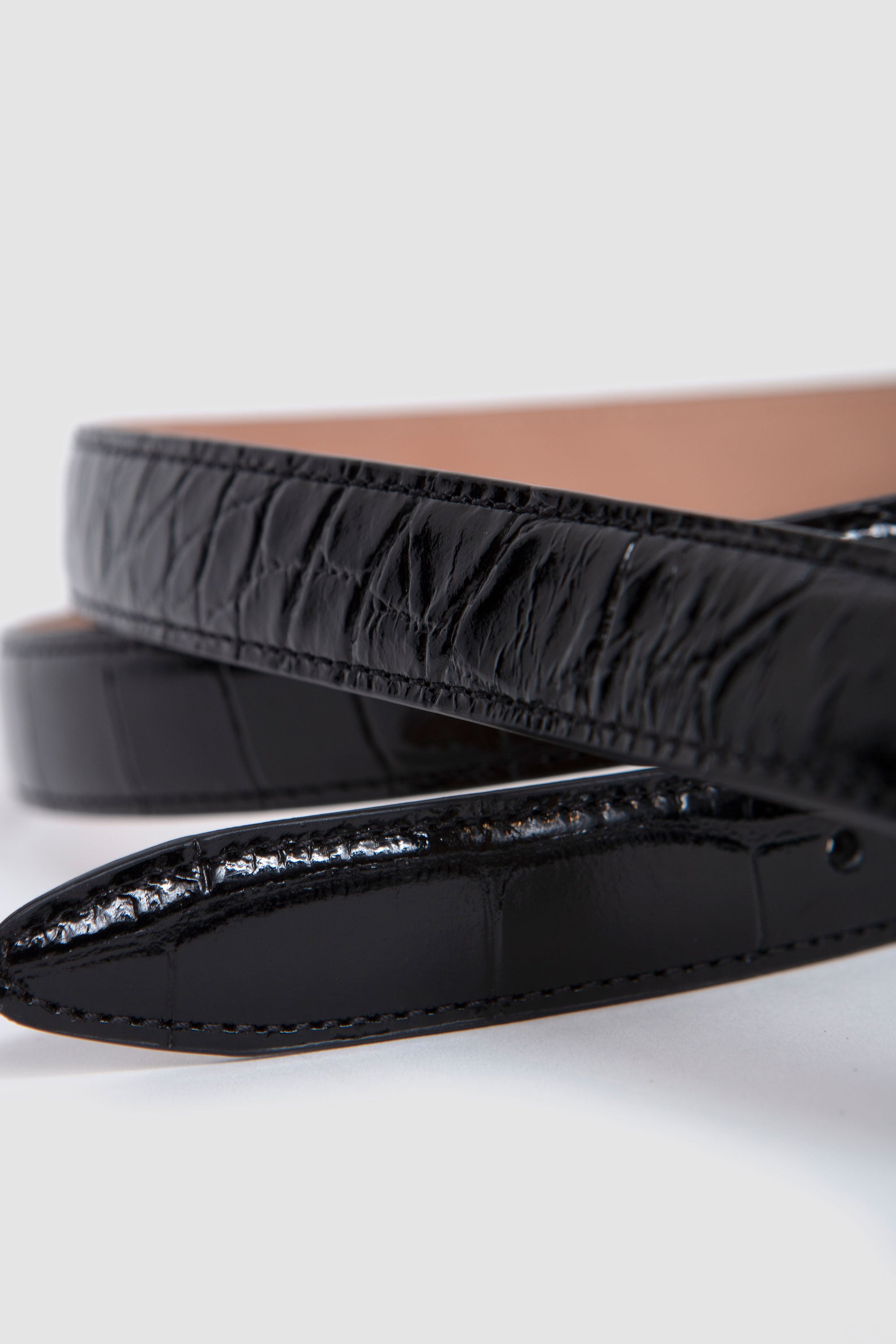 Thin Belt Croc Black_4