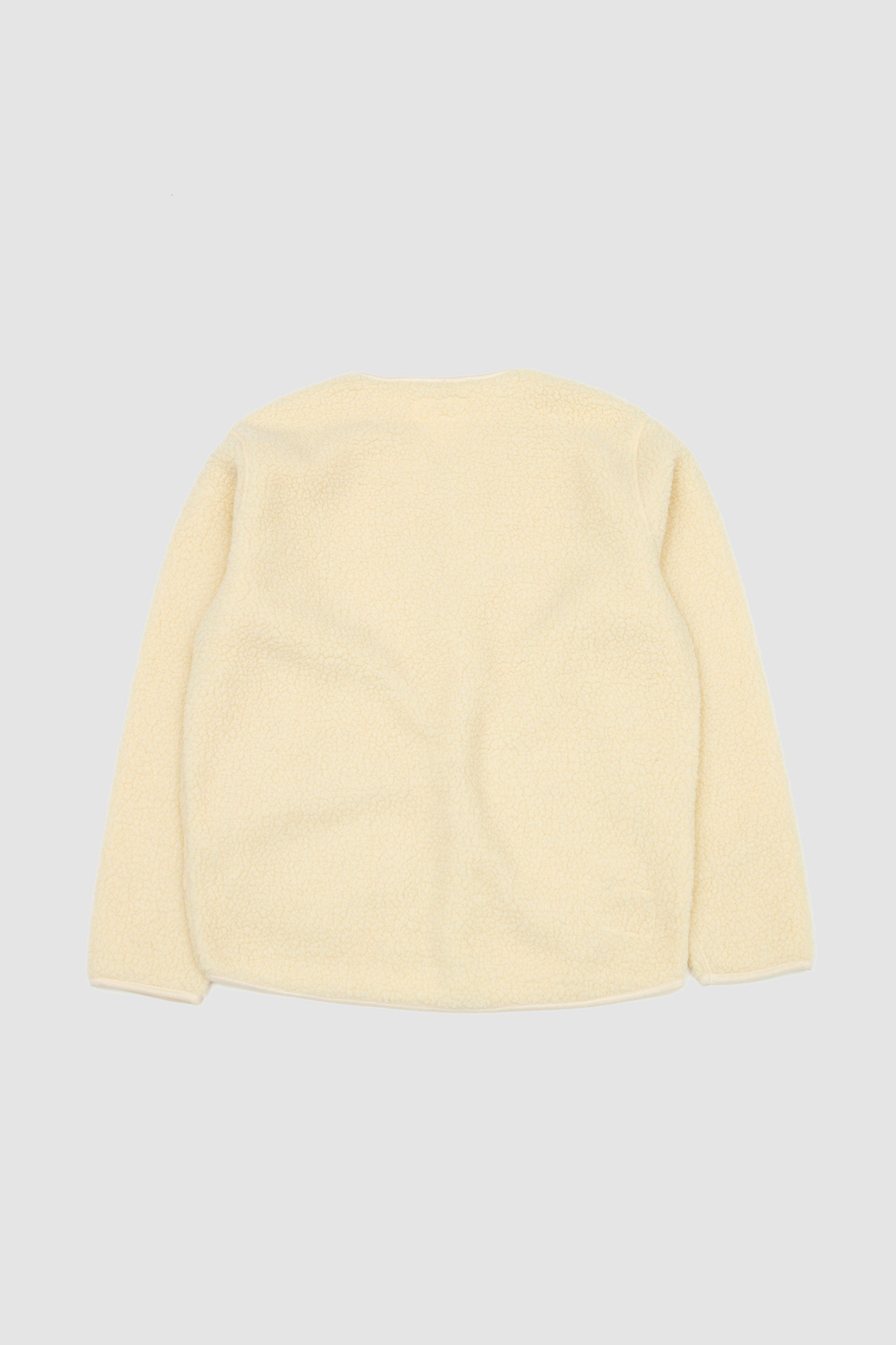 Galaxy Fleece Zip Liner Jacket Ecru_4