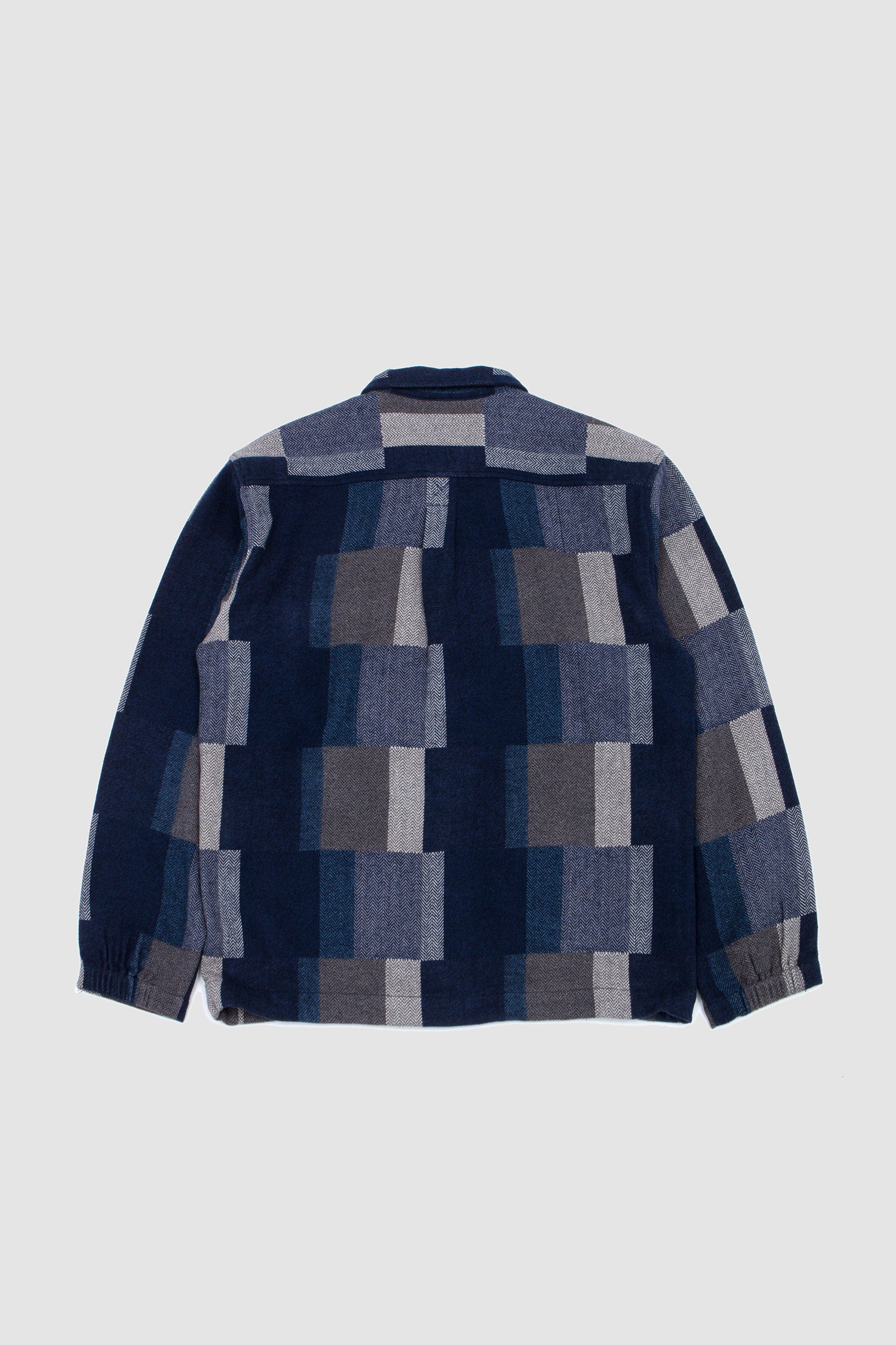 LS Tech Overshirt Japanese Patchwork Navy_4