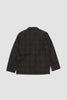 SPORTIVO STORE_3 Button Reuse Wool Mix Jacket Charcoal_5