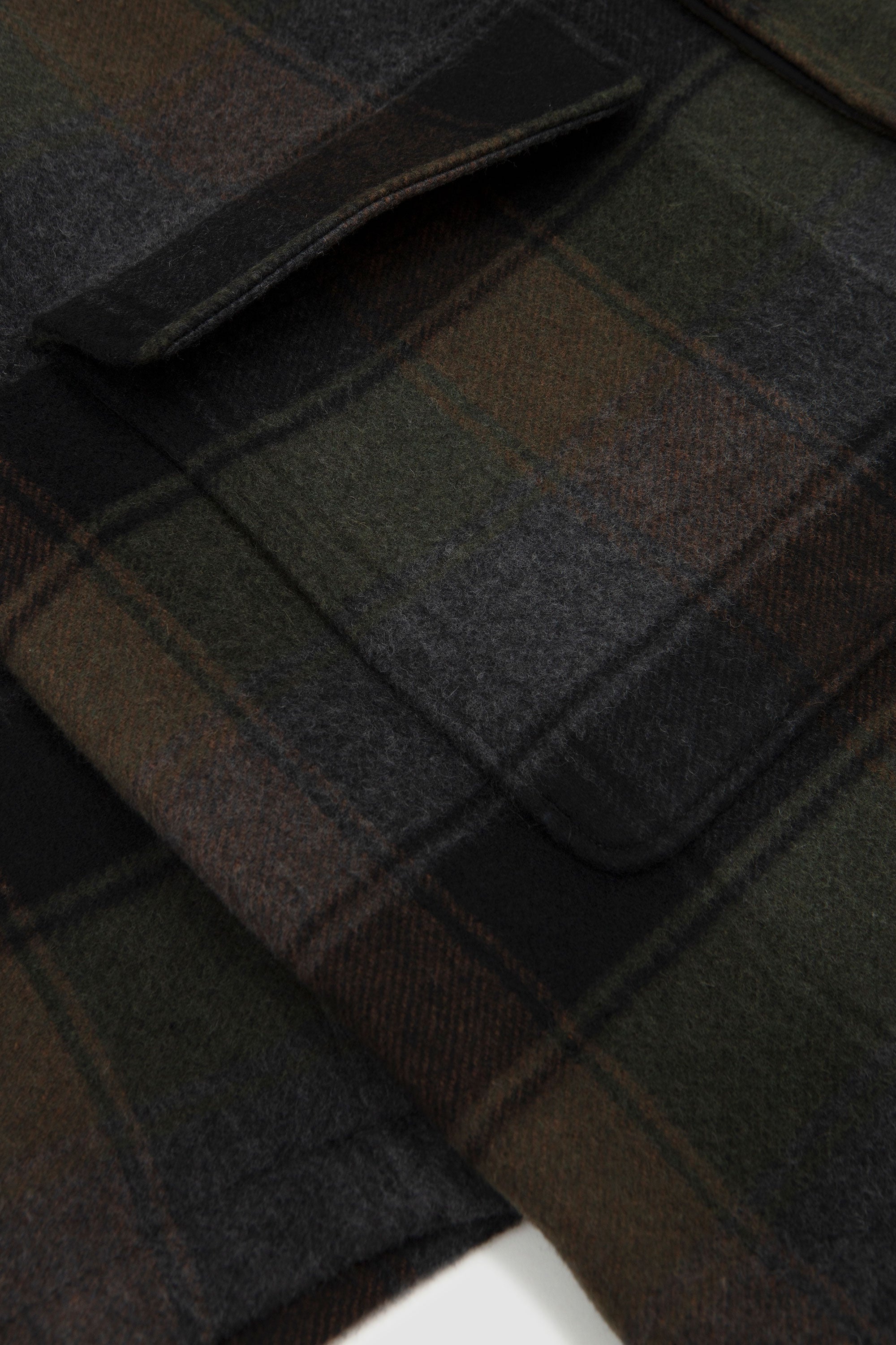 Account Coat Berlin Wool Check Black/ Brown