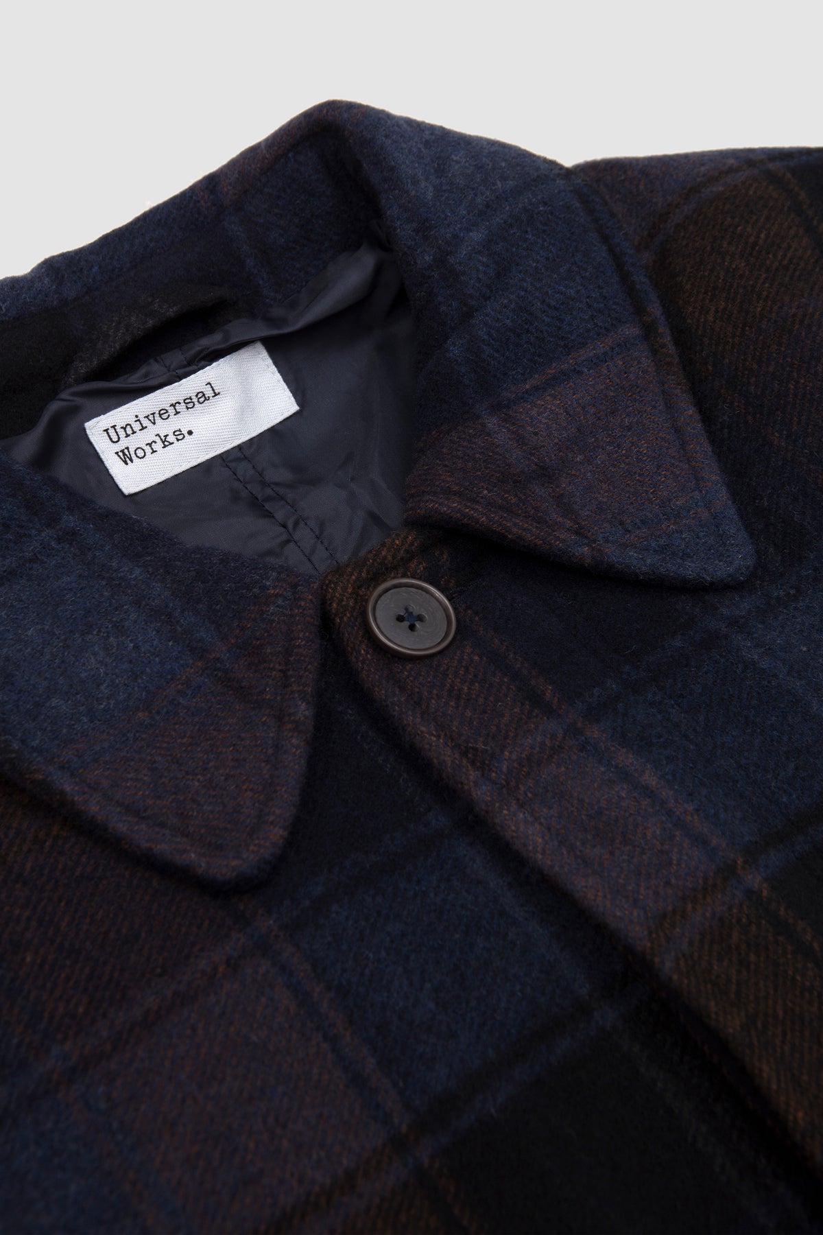Account Coat Berlin Wool Check Navy/ Brown_2